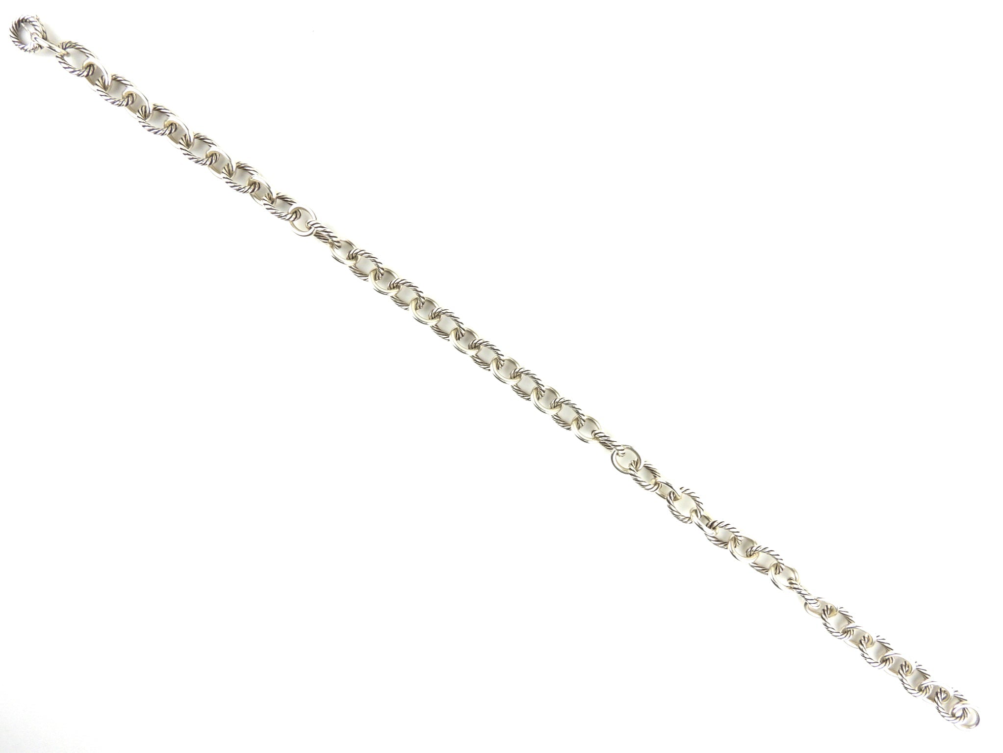 David Yurman Sterling Silver Oval Chain Necklace