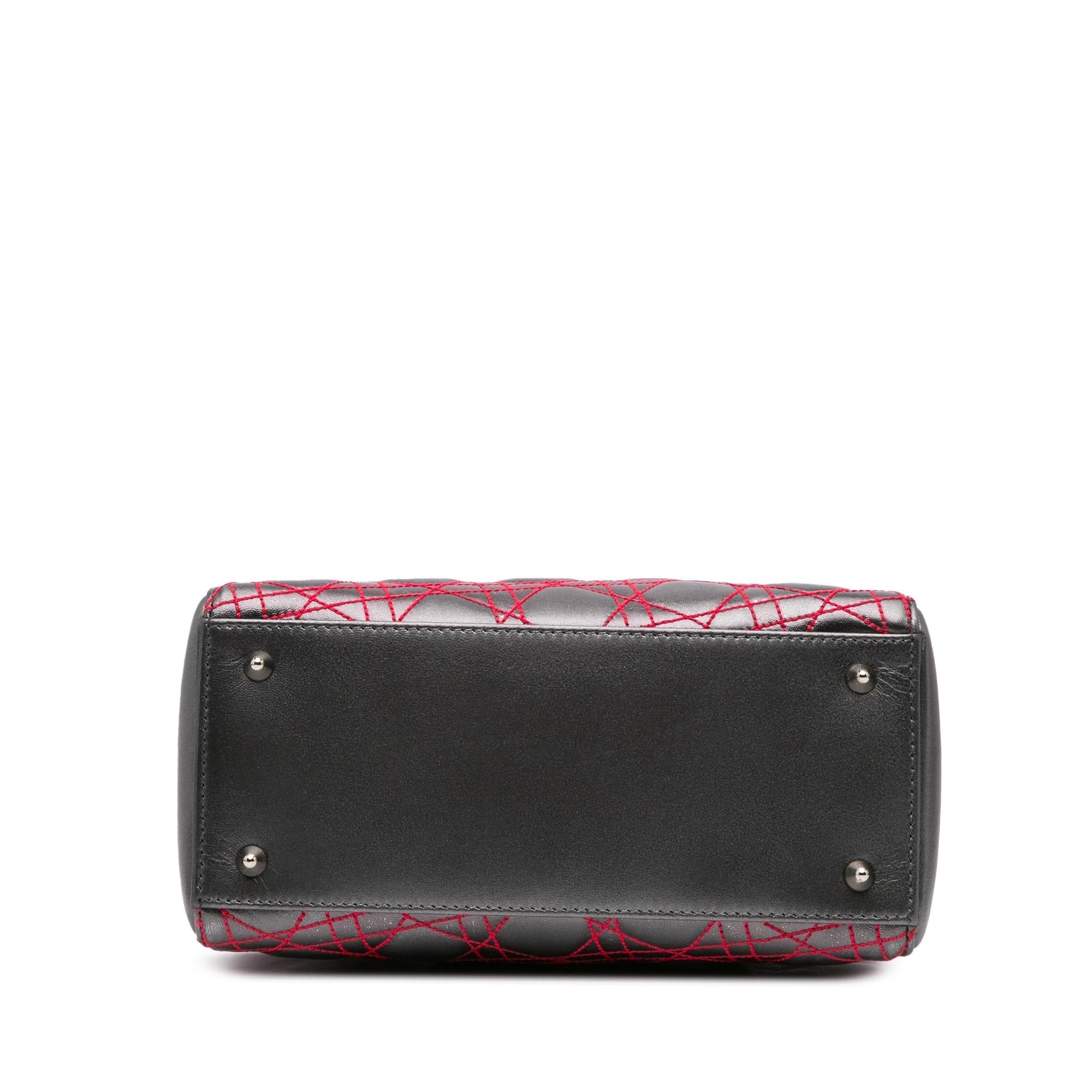 Dior Anselm Reyle Medium Metallic Lambskin Cannage Lady Dior