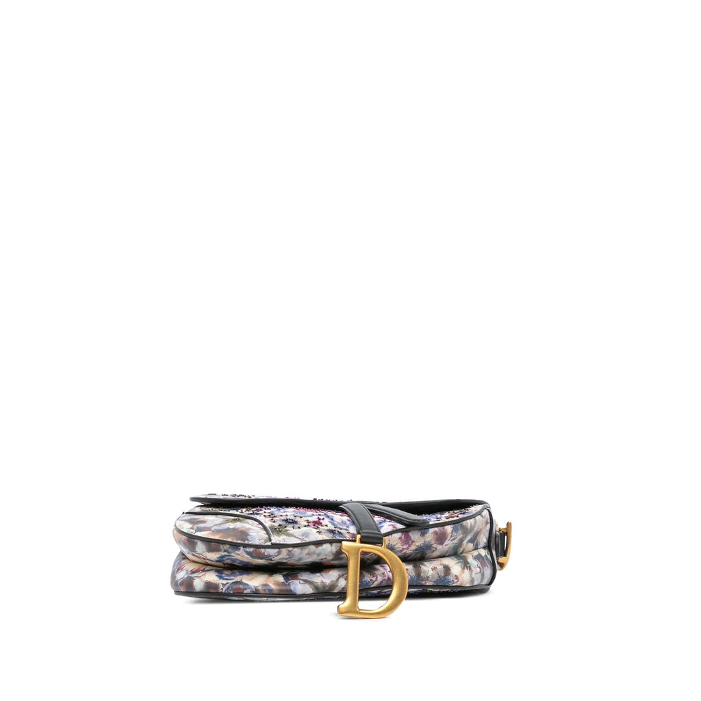 Dior Calfskin Kaleidiorscopic Embroidered Saddle Bag