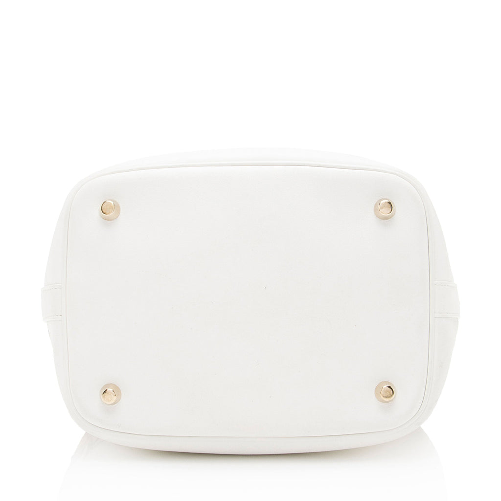 Dior Calfskin Snakeskin Paradise Bubble Bucket Bag