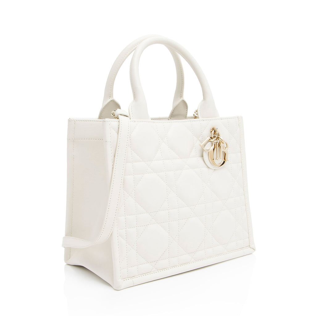 Dior Cannage Calfskin Dior Book Small Tote