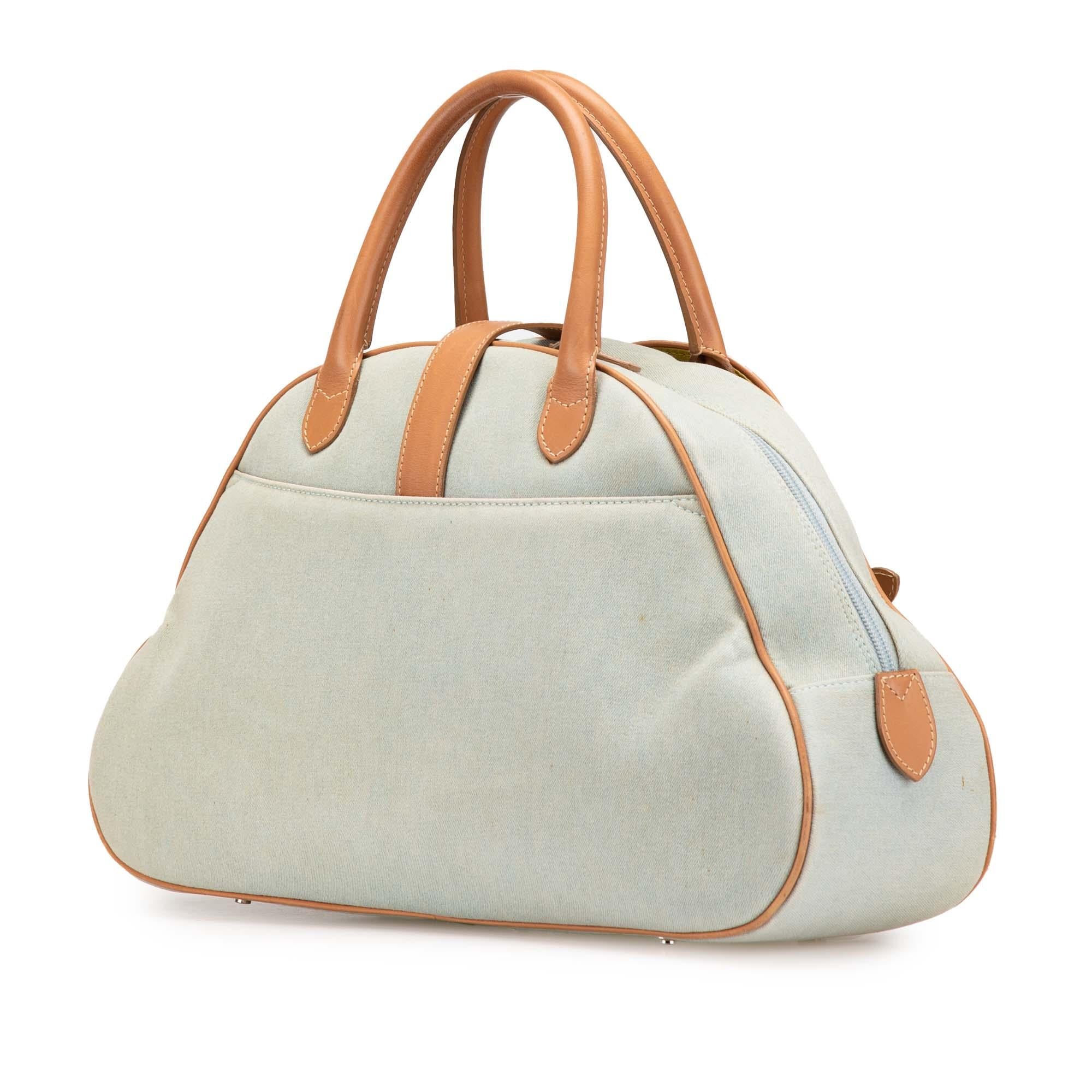 Dior Denim Double Saddle Bowler Bag