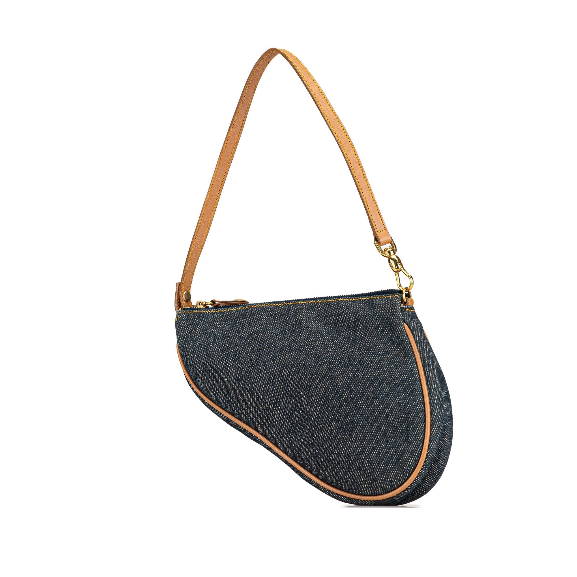 Dior Denim Saddle Pochette (SHG-gVsoYC)