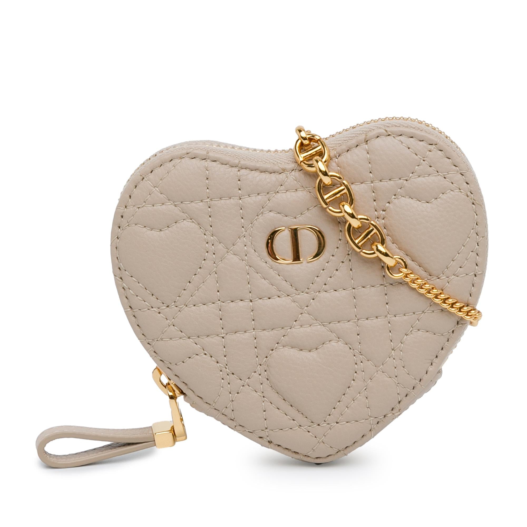 Dior DiorAmour Caro Heart Pouch with Chain (SHG-JNWu4d)