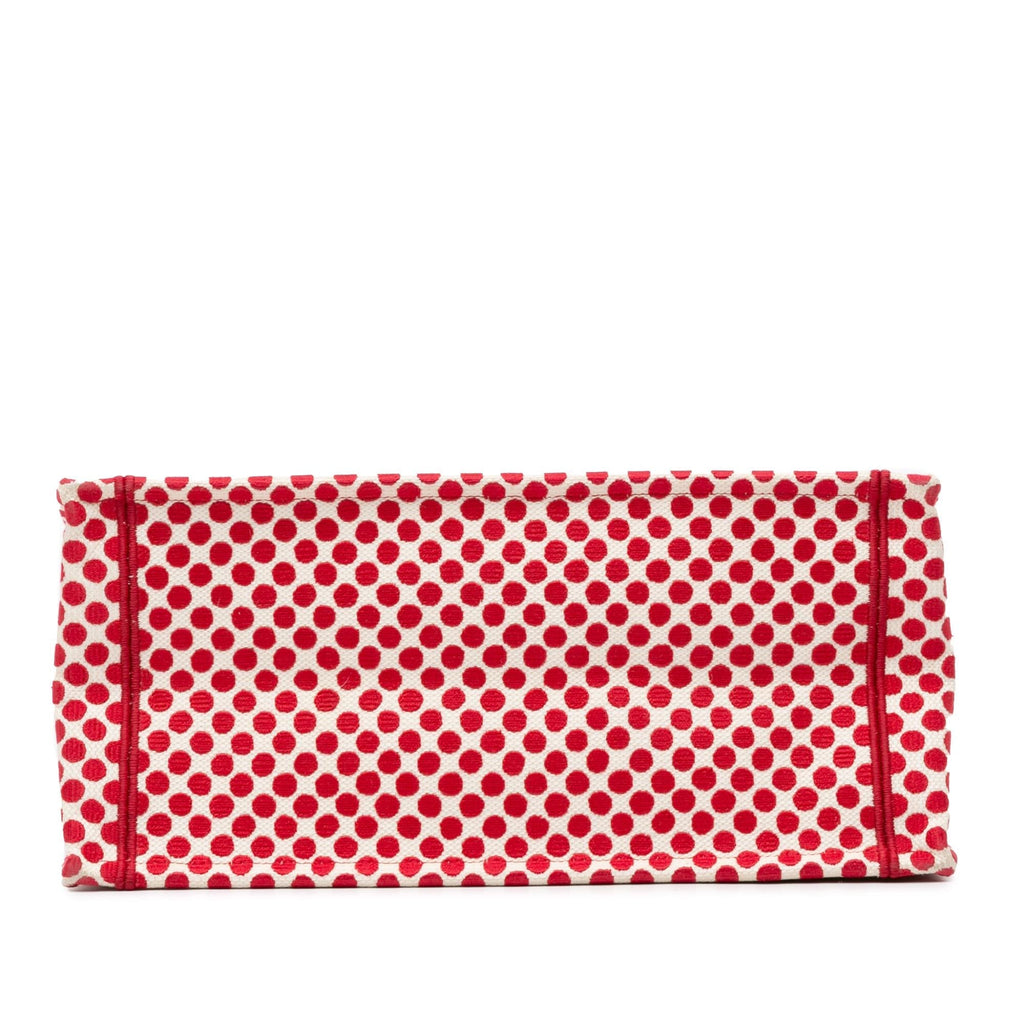Dior DiorAmour Medium Embroidered Canvas Dots Book Tote