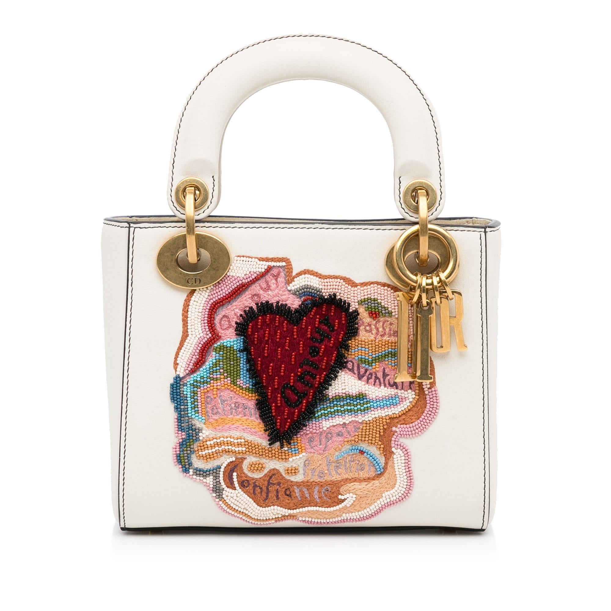 Dior DiorAmour Niki De Saint Phalle Mini Calfskin Sequins Lady Dior