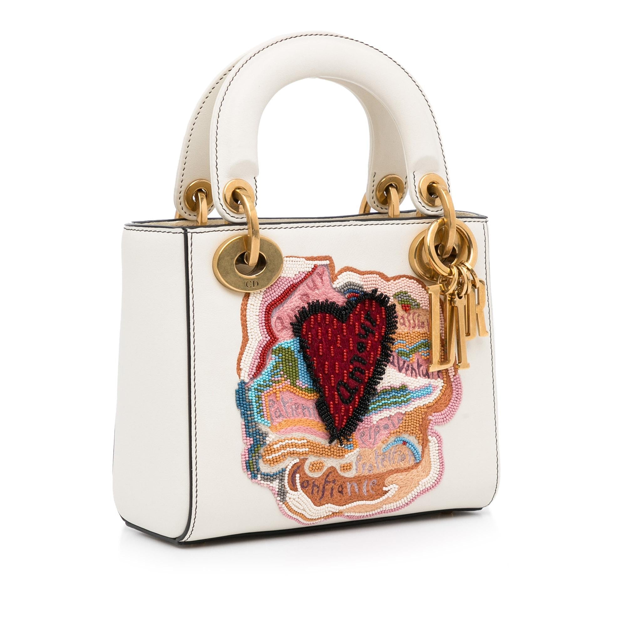 Dior DiorAmour Niki De Saint Phalle Mini Calfskin Sequins Lady Dior