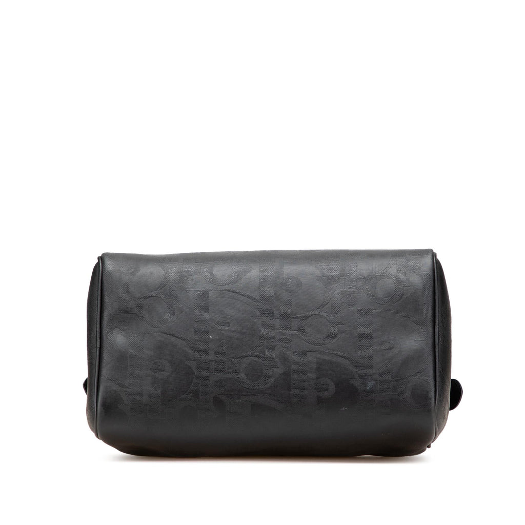 Dior Diorissimo Trotter Coated Canvas Boston Bag