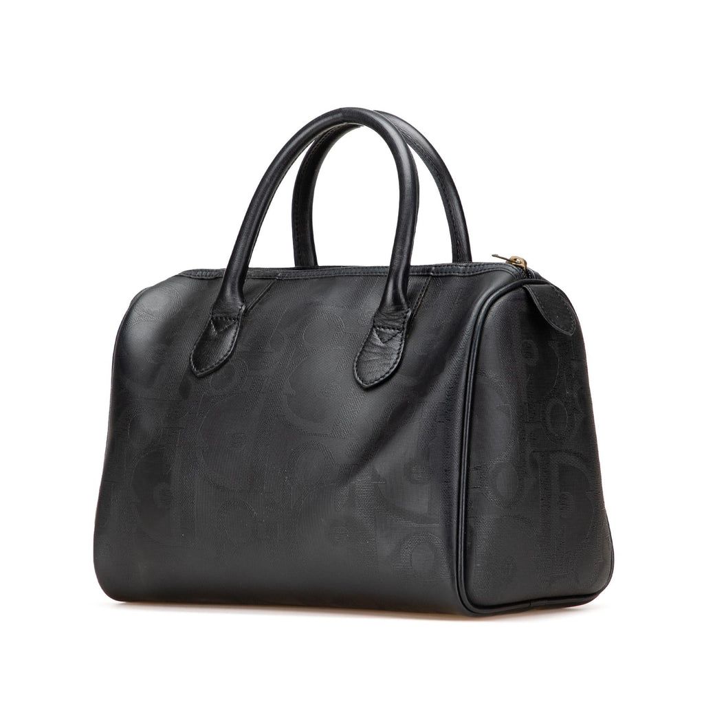 Dior Diorissimo Trotter Coated Canvas Boston Bag