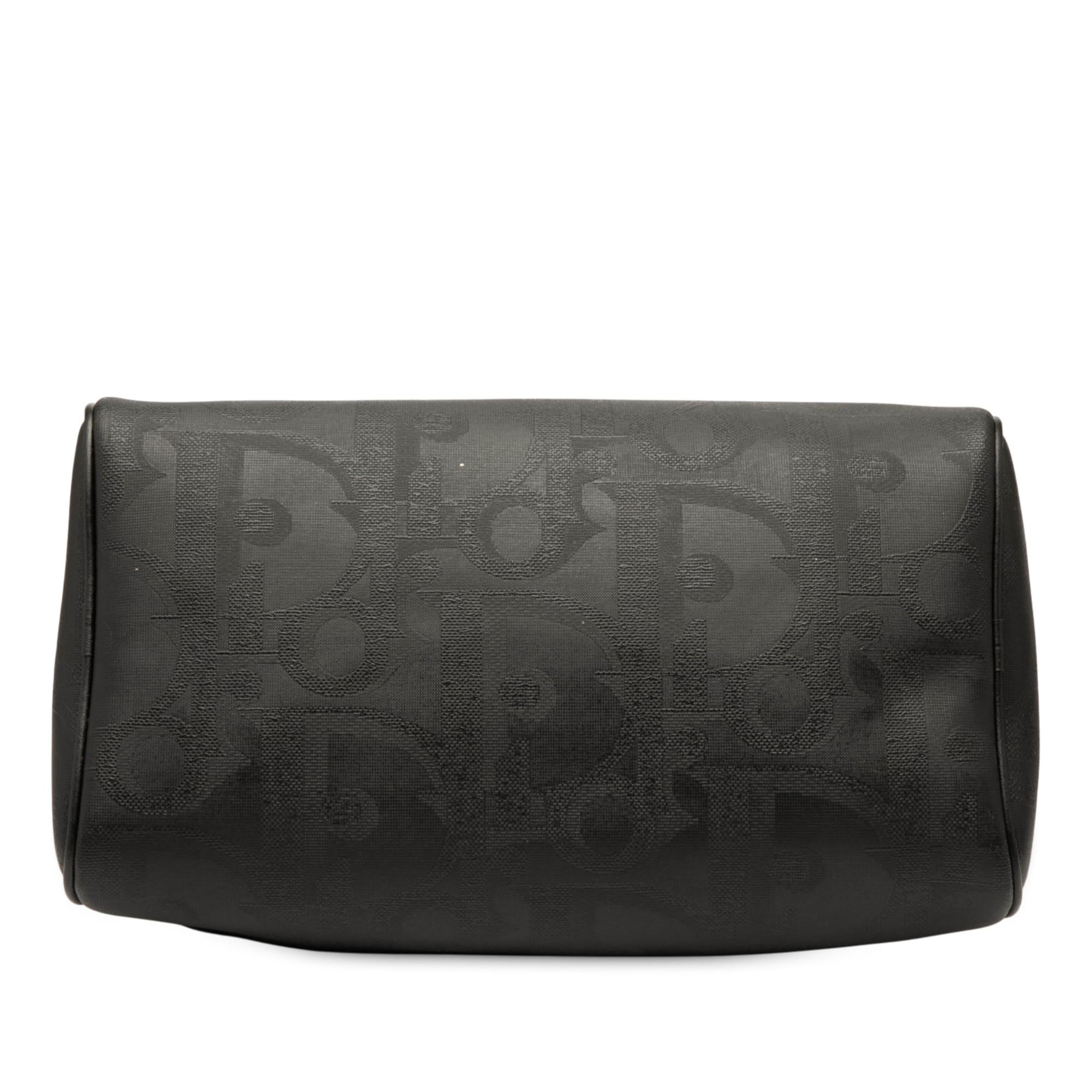 Dior Diorissimo Trotter Coated Canvas Boston Bag