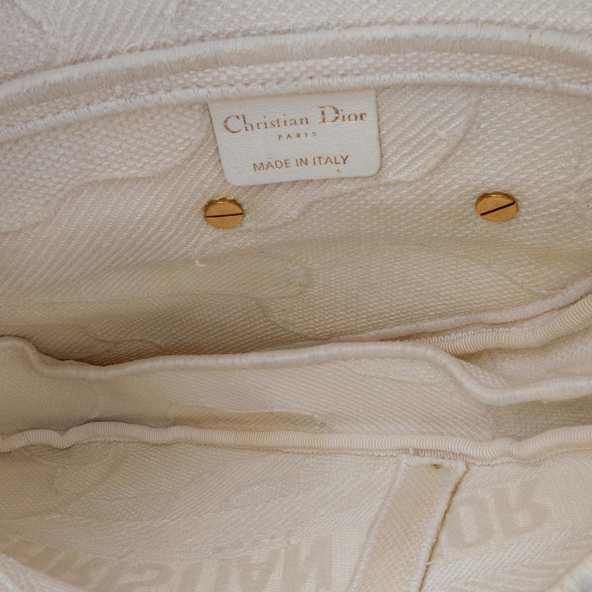 Dior Embroidered Canvas Camouflage Saddle Bag