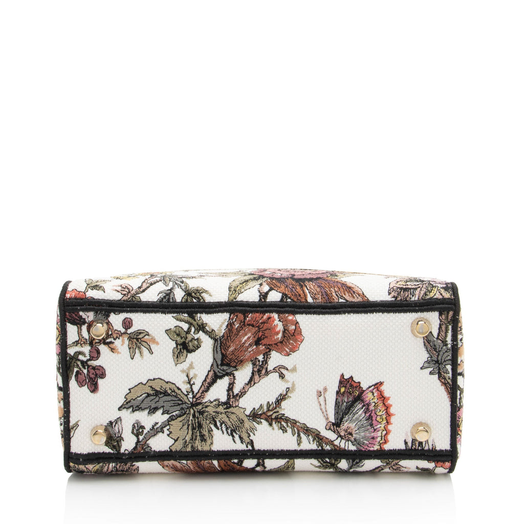 Dior Embroidered Jardin Botanique Lady D-Lite Medium Tote