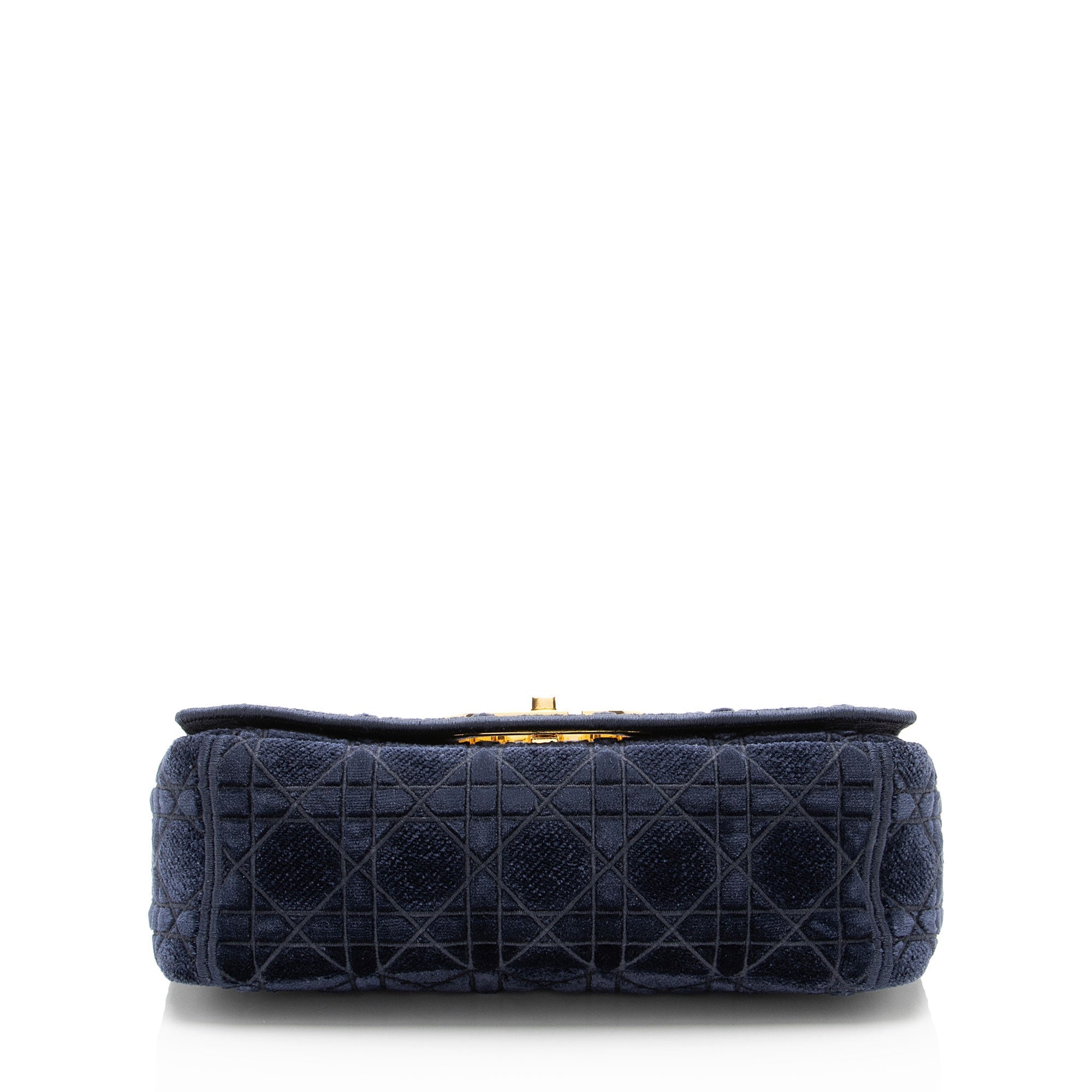 Dior Velvet Cannage Caro Medium Shoulder Bag