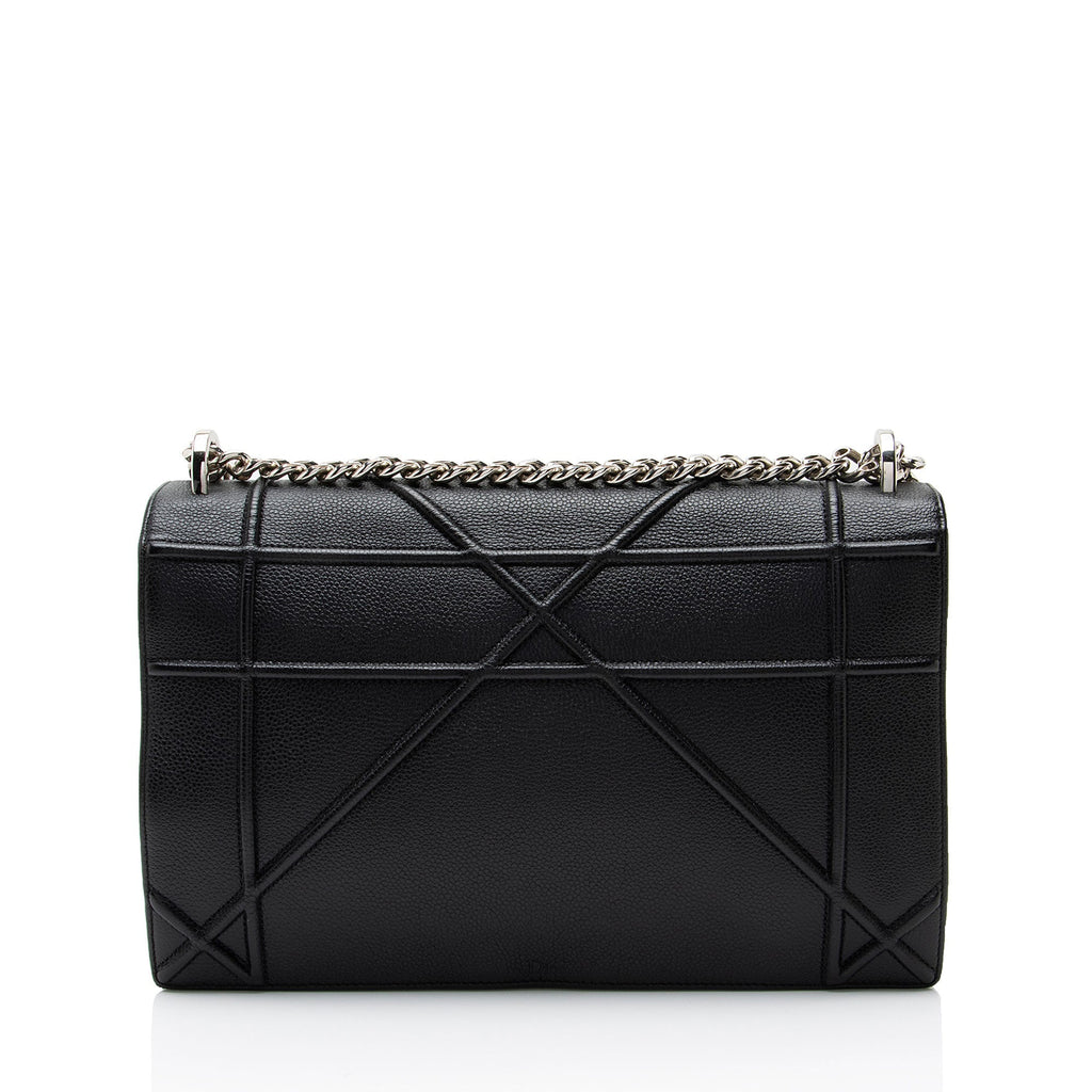 Dior Grained Calfskin Diorama Large Shoulder Bag
