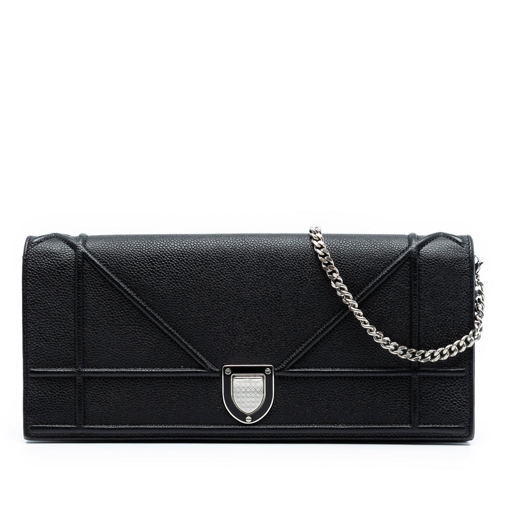 Dior Grained Calfskin Diorama Pochette Clutch