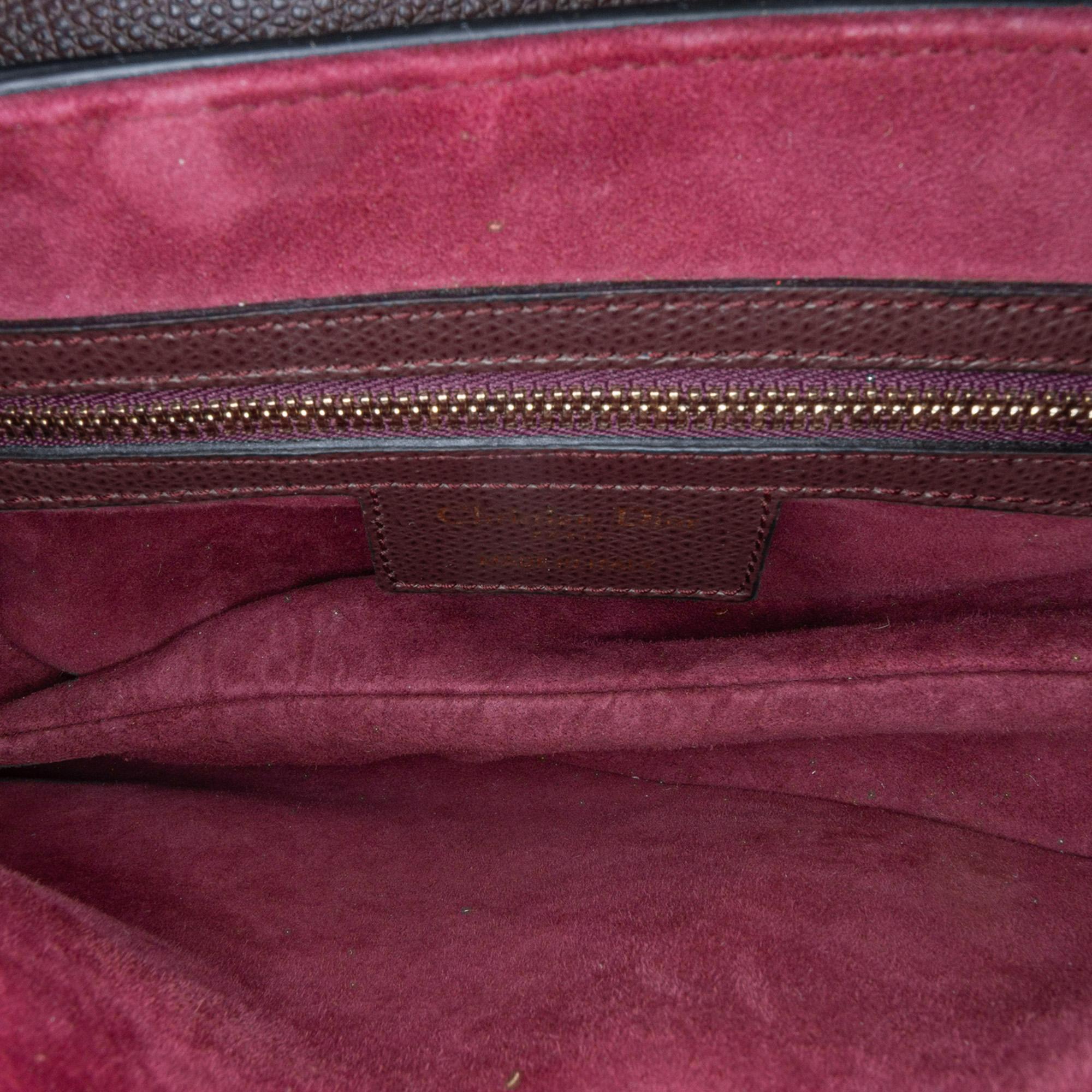 Dior Grained Calfskin Saddle Bag