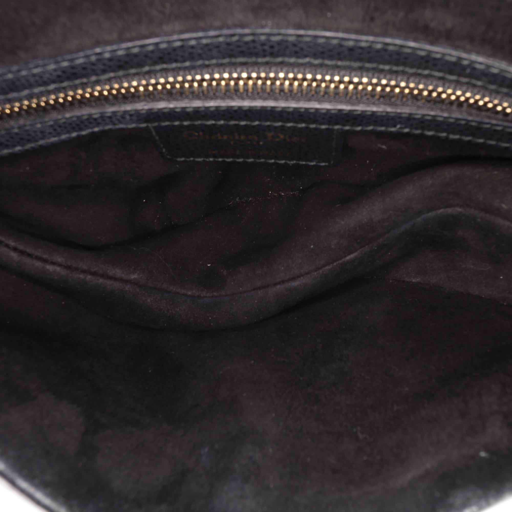 Dior Grained Calfskin Saddle Bag