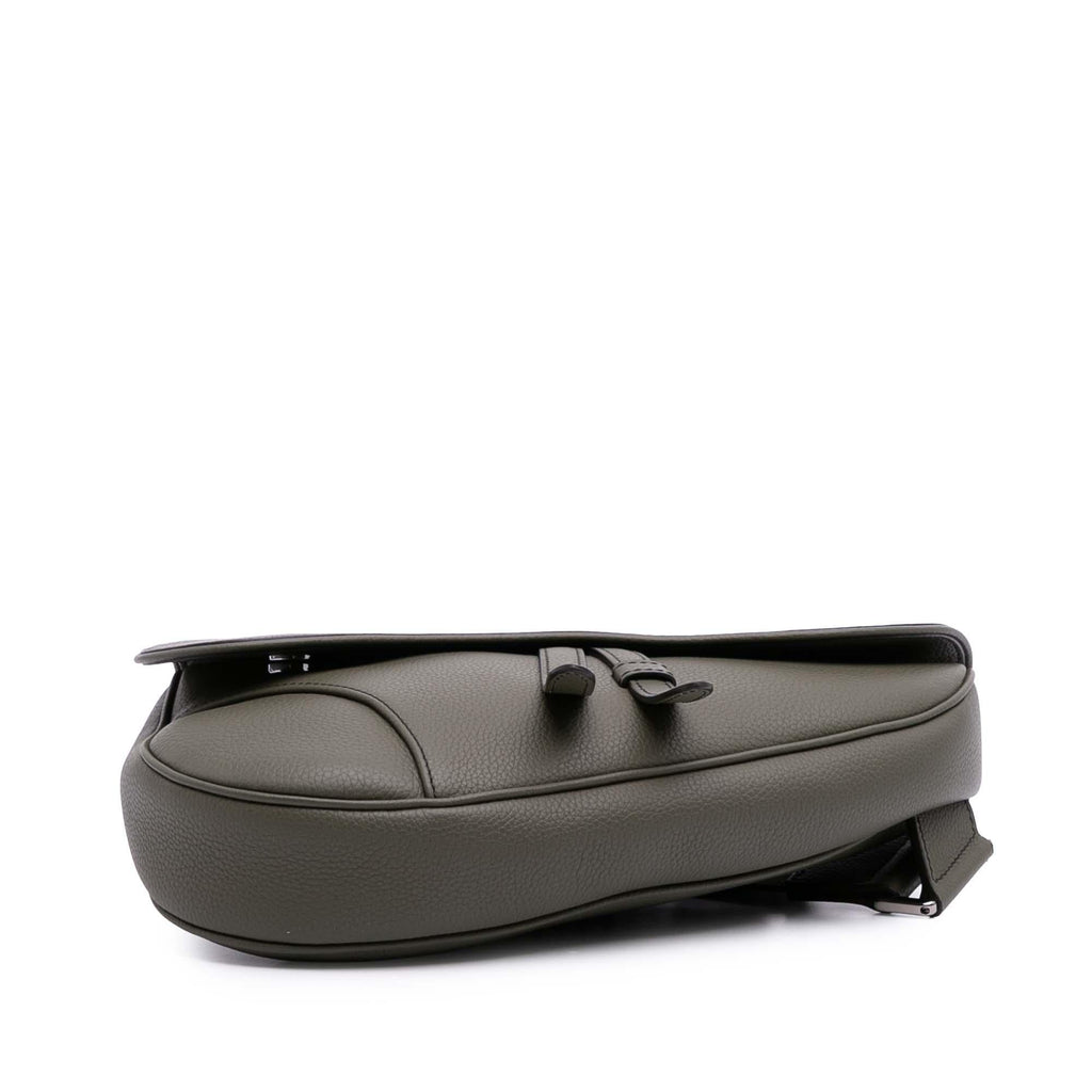 Dior Grained Calfskin Saddle Bag