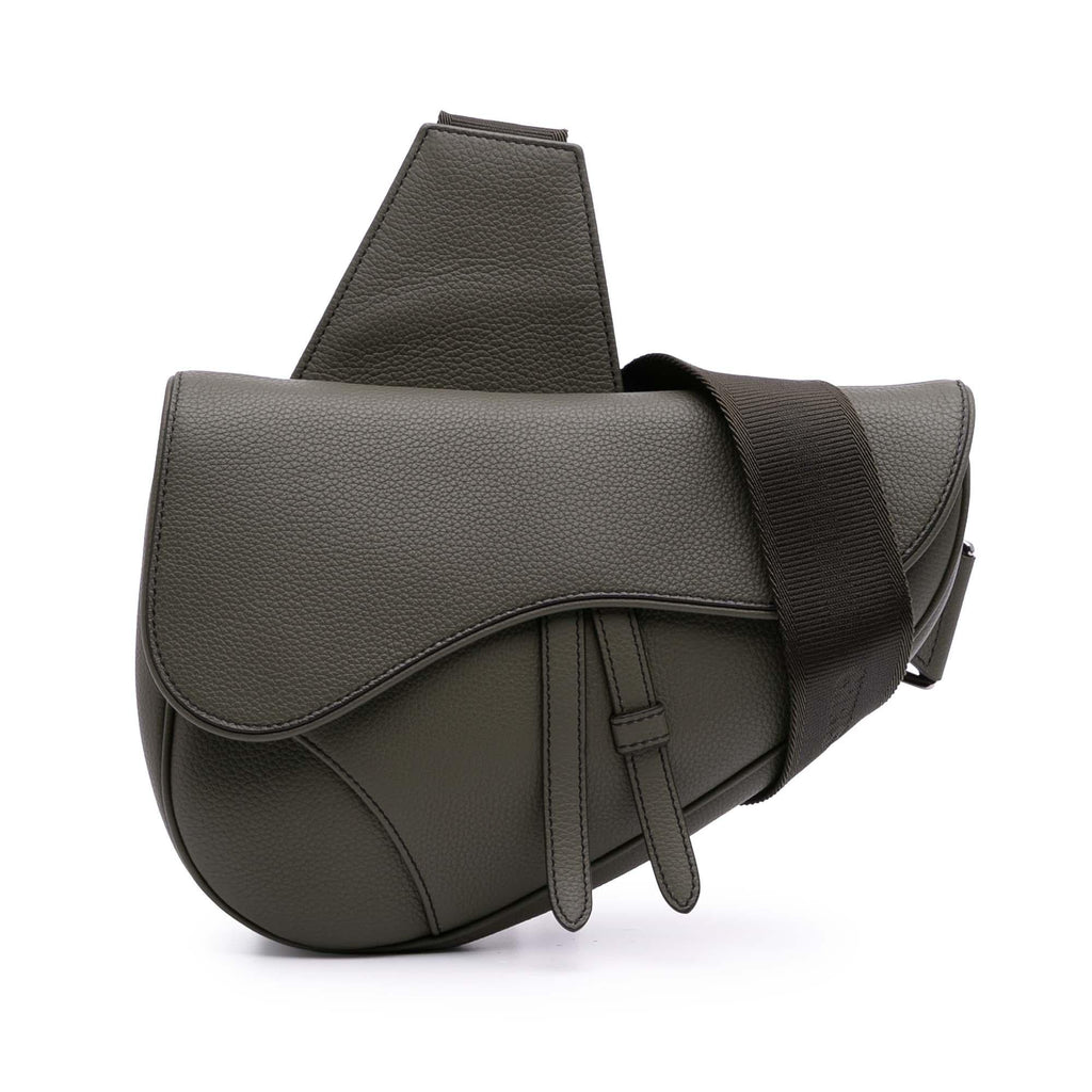 Dior Grained Calfskin Saddle Bag