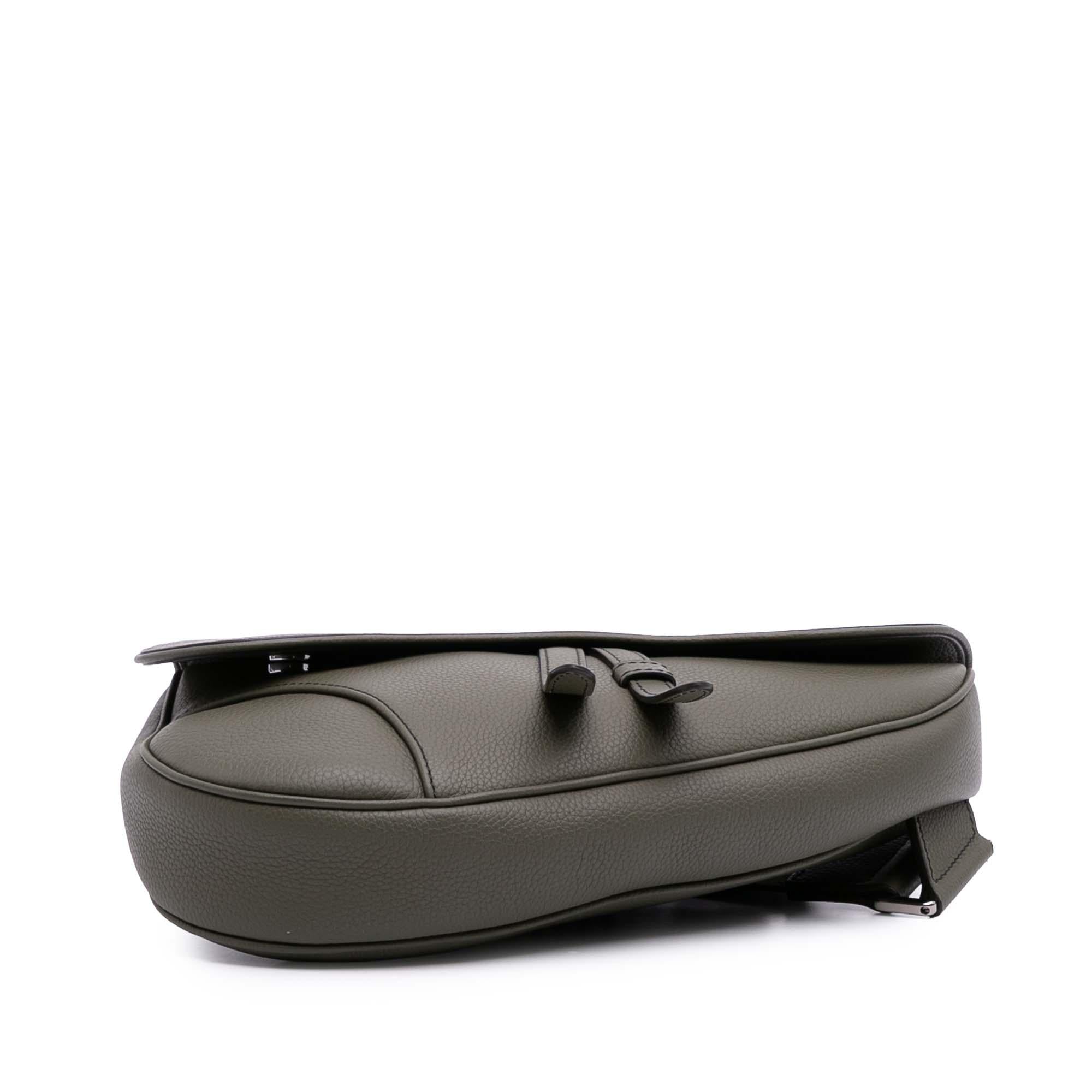 Dior Grained Calfskin Saddle Bag