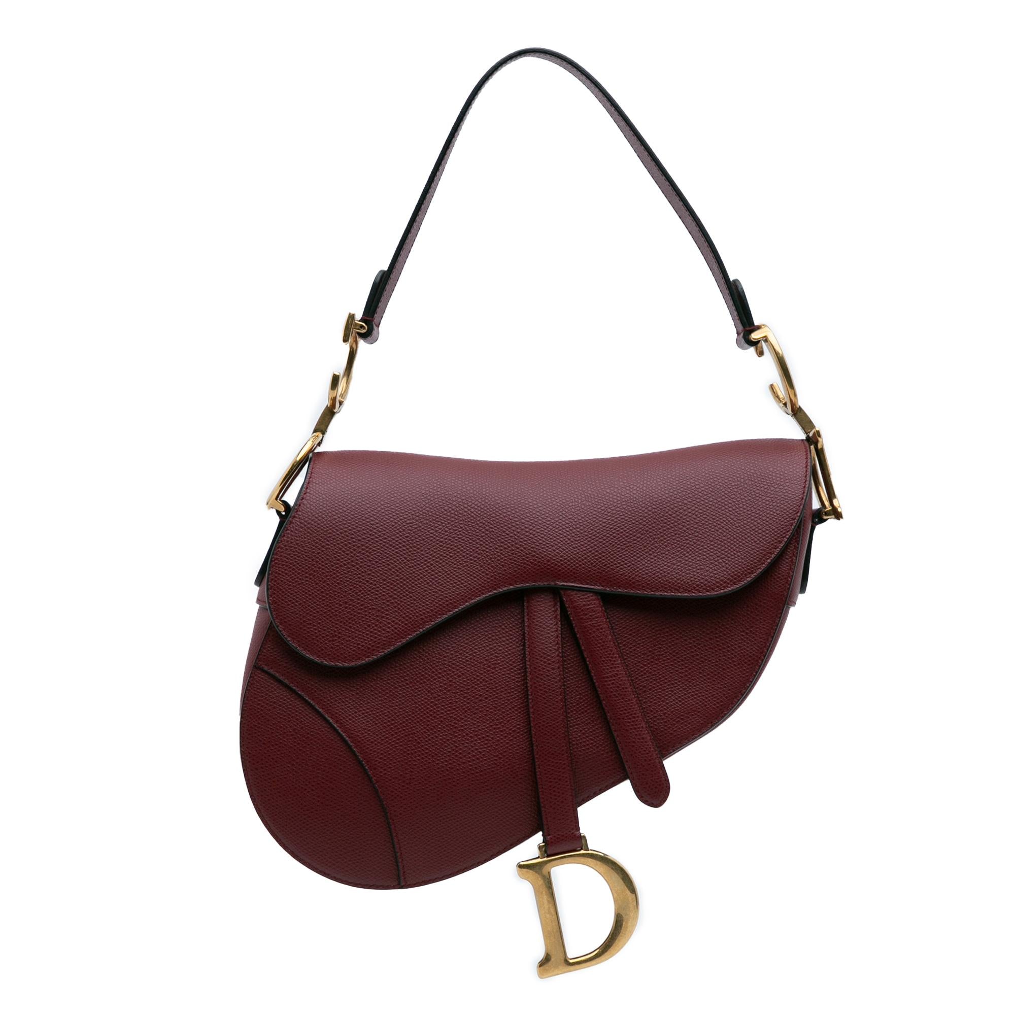 Dior Grained Calfskin Saddle Bag