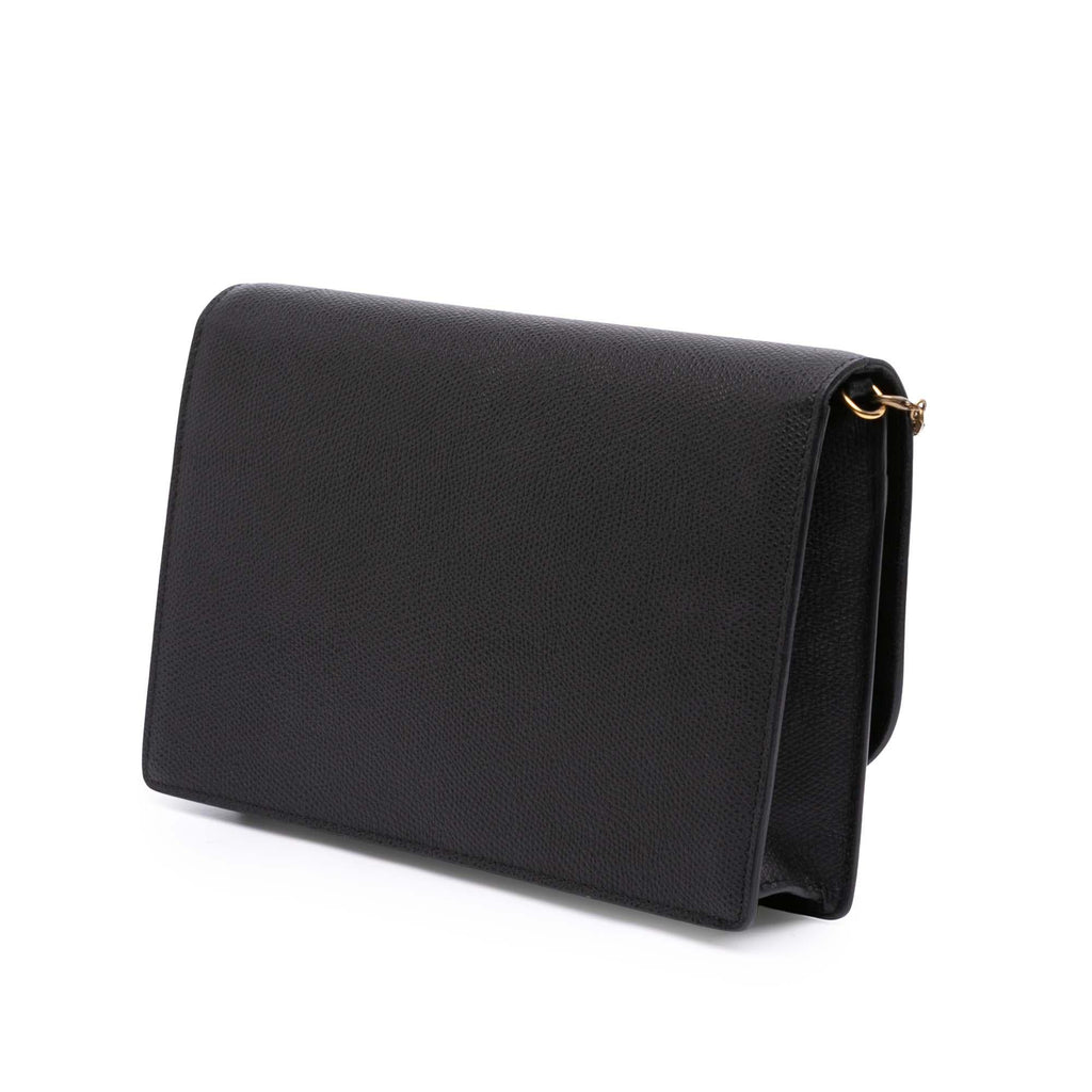 Dior Grained Calfskin Saddle Chain Pouch