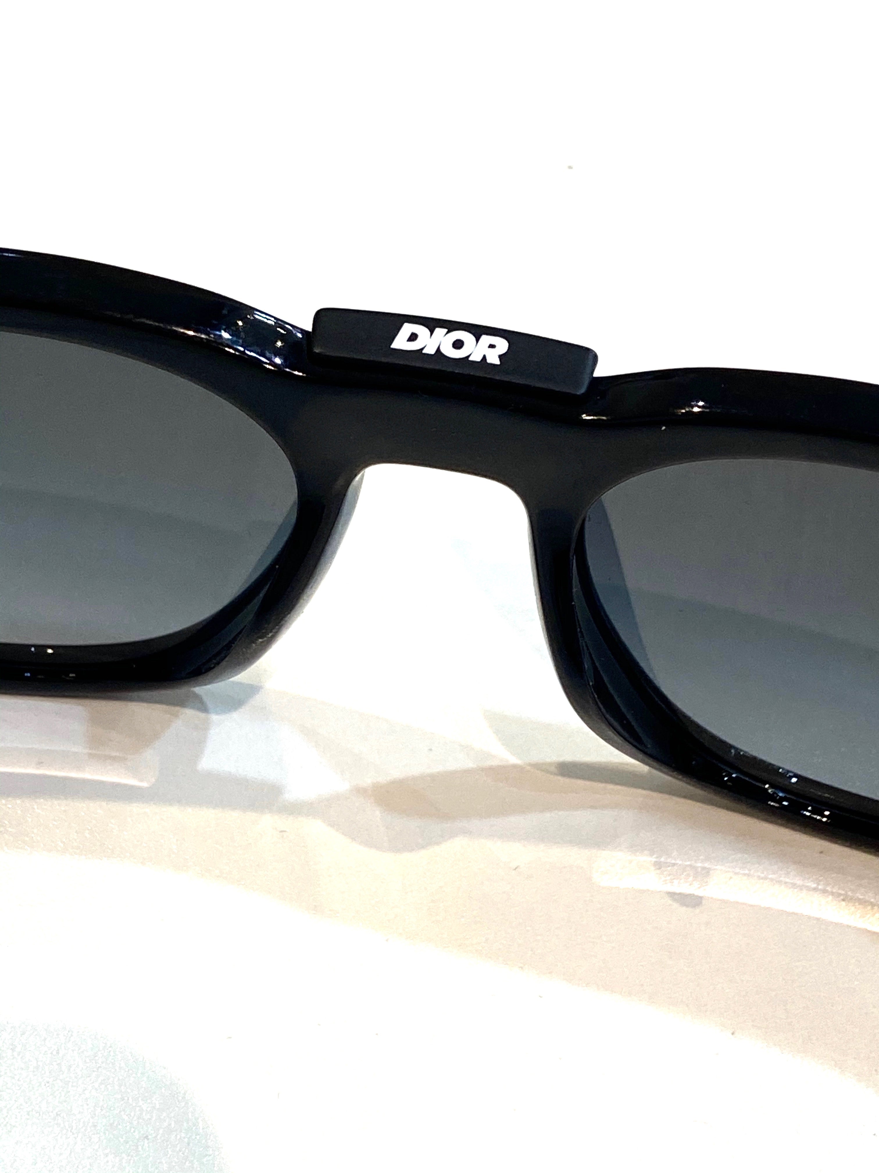 CHRISTIAN DIOR HOMME BLACK DIORB24.1 SUNGLASSES