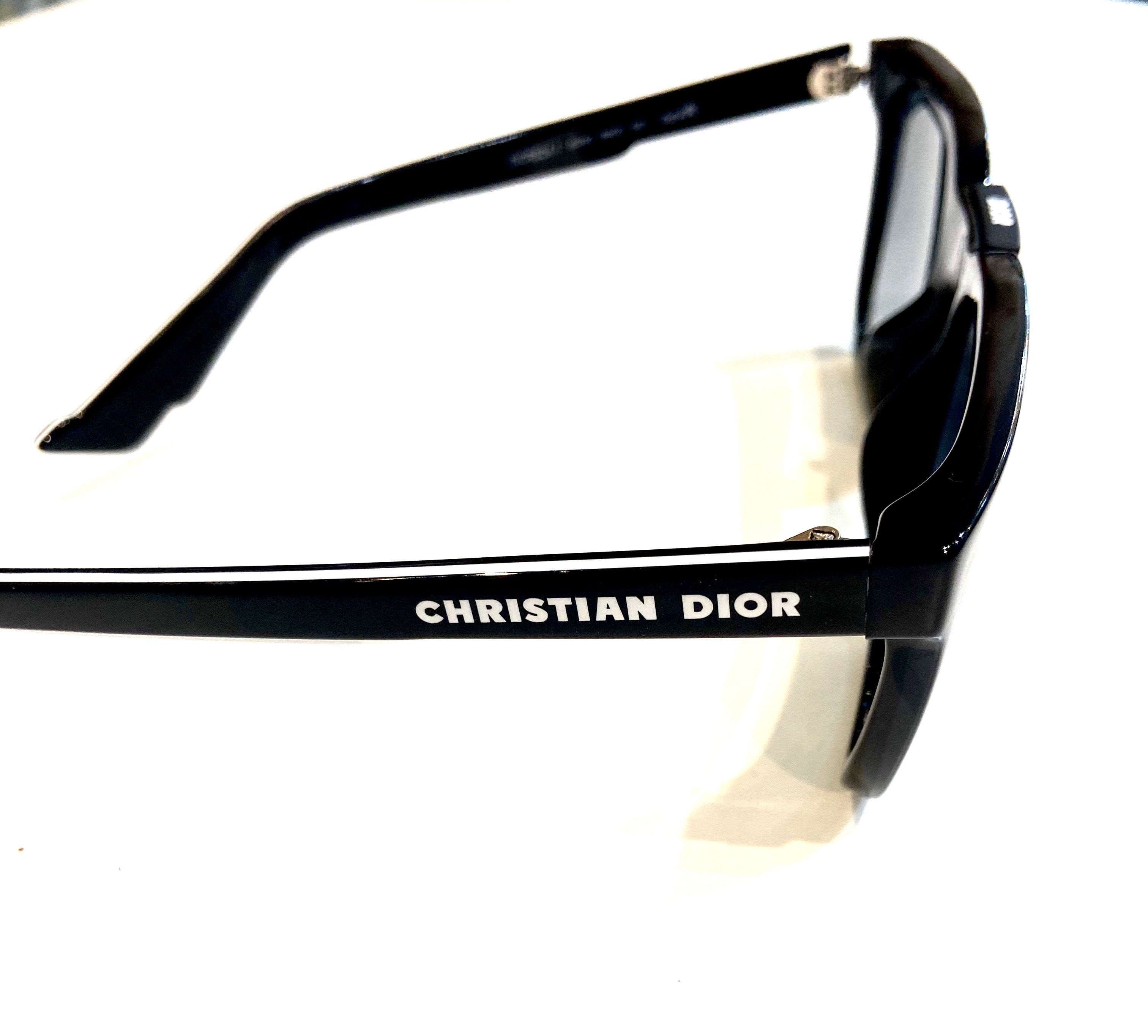 CHRISTIAN DIOR HOMME BLACK DIORB24.1 SUNGLASSES
