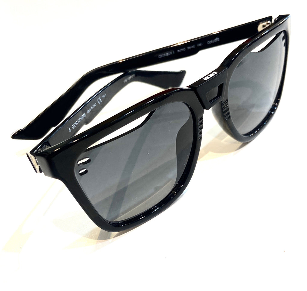 CHRISTIAN DIOR HOMME BLACK DIORB24.1 SUNGLASSES