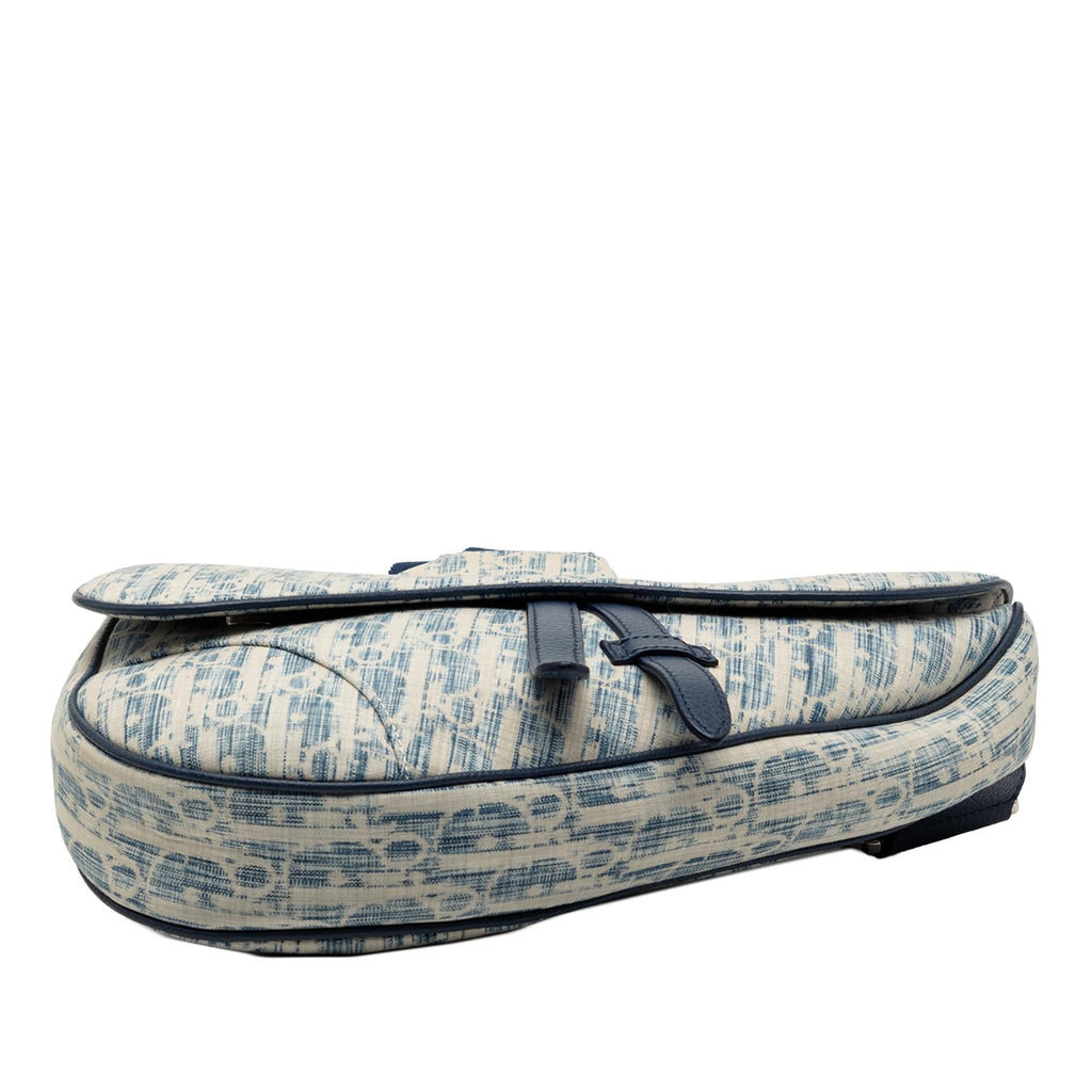 Dior Kasuri Oblique Canvas Saddle Crossbody