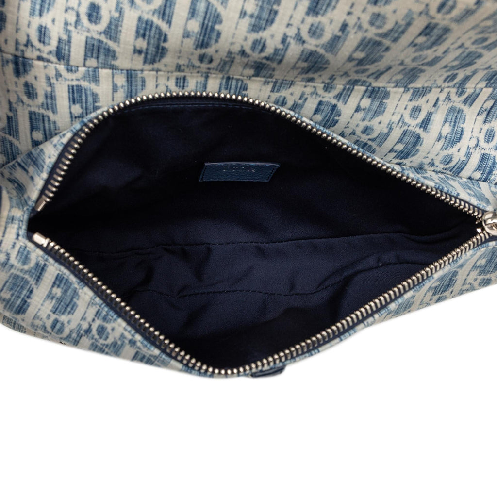 Dior Kasuri Oblique Canvas Saddle Crossbody