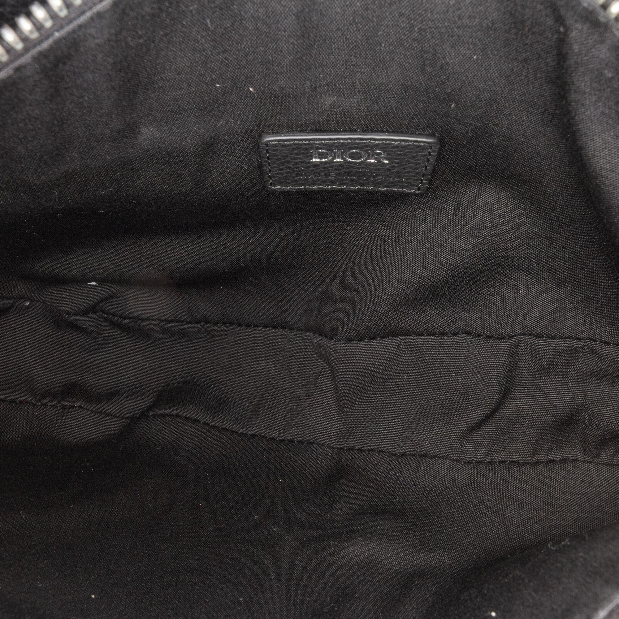 Dior Kim Jones Grained Calfskin Saddle Bag