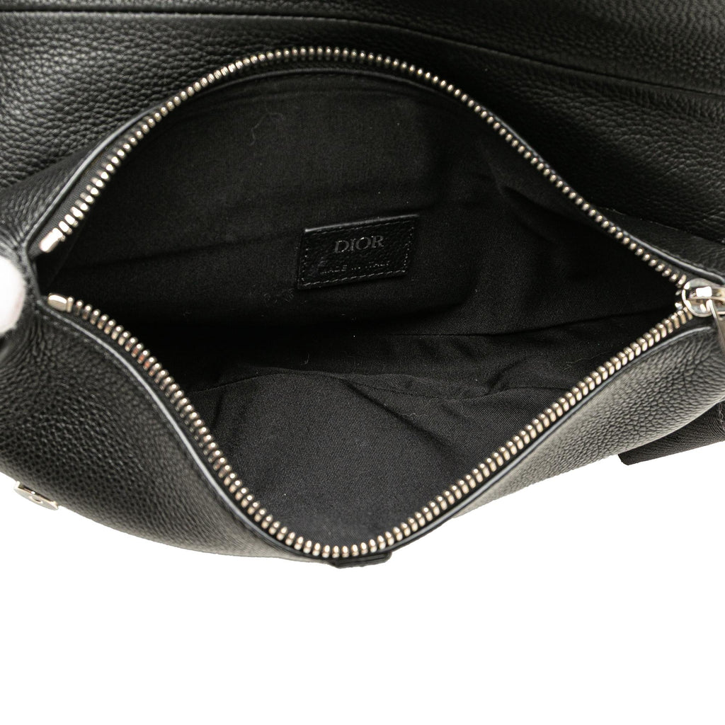Dior Kim Jones Grained Calfskin Saddle Bag