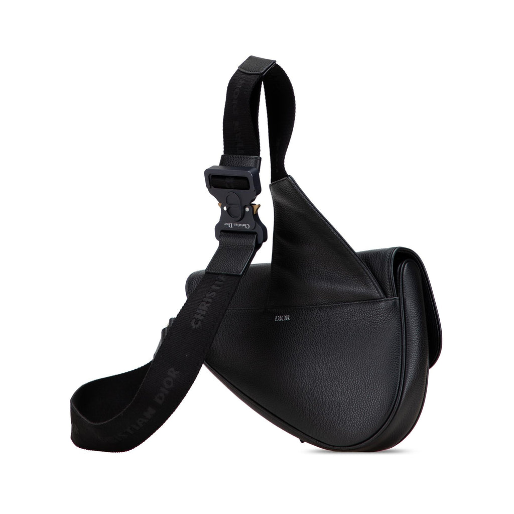 Dior Kim Jones Grained Calfskin Saddle Bag