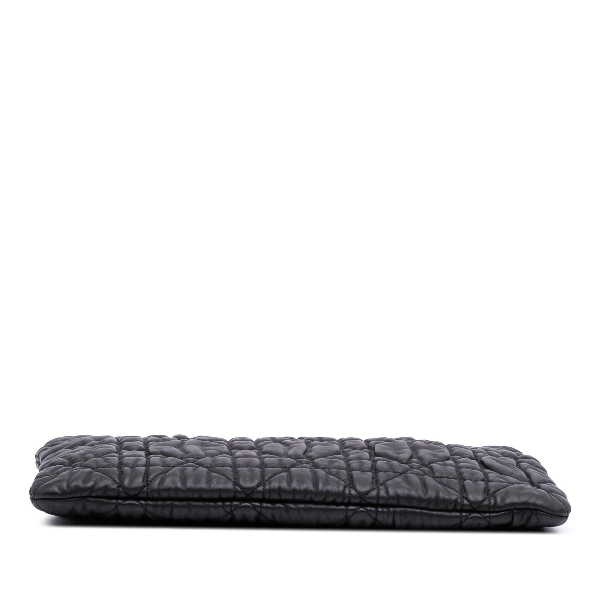 Dior Lambskin Cannage Lady Dior Clutch
