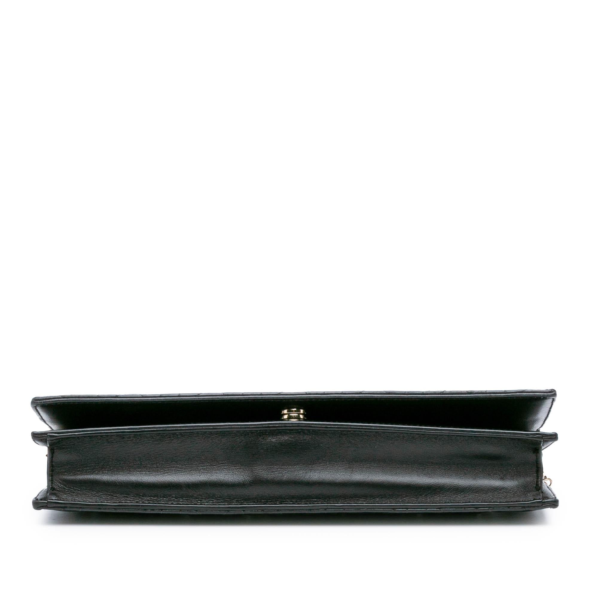 Dior Lambskin Cannage Lady Dior Convertible Clutch