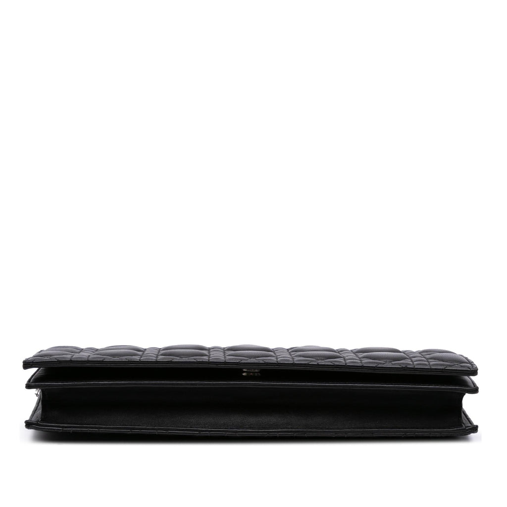 Dior Lambskin Cannage Lady Dior Convertible Clutch