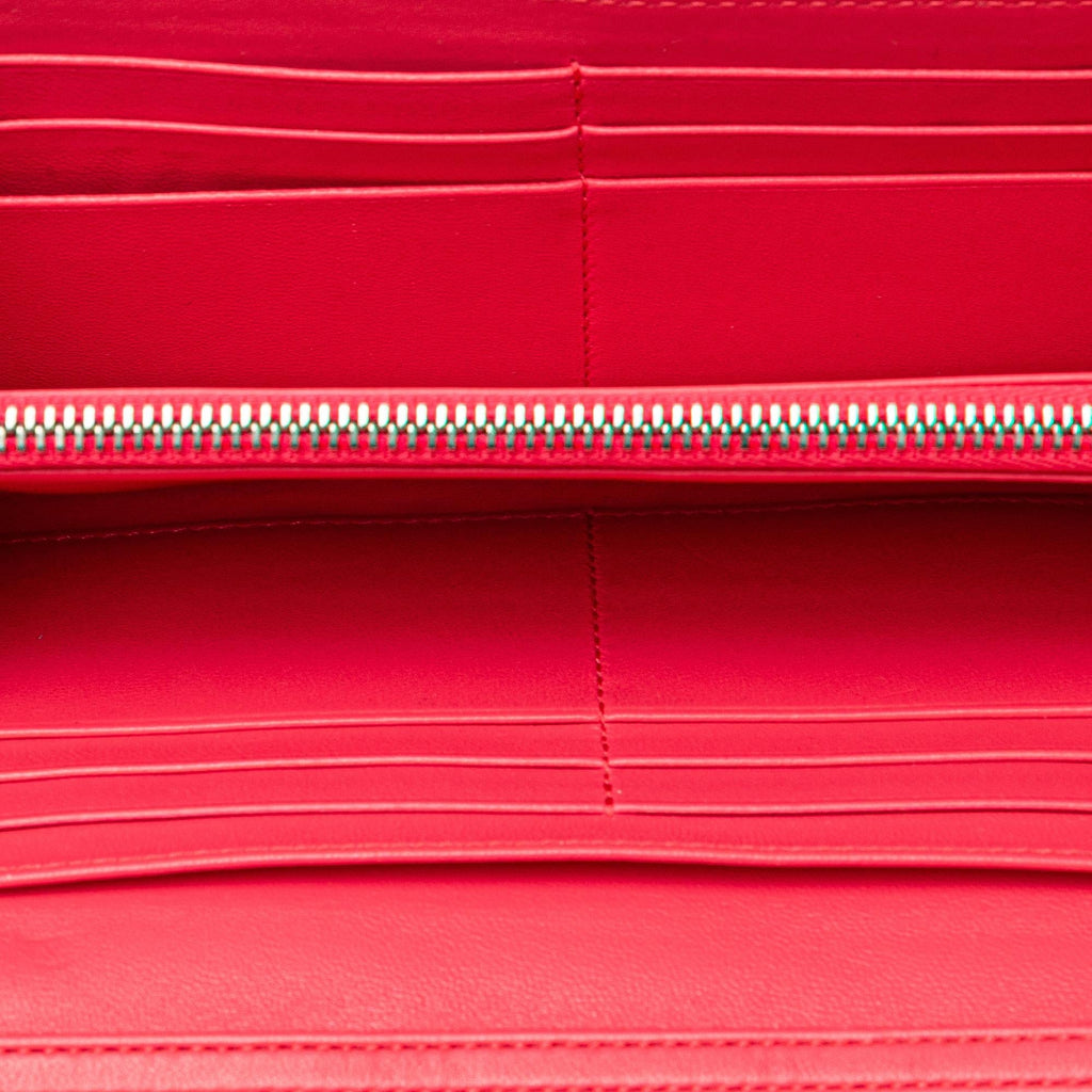 Dior Lambskin Cannage Lady Dior Wallet On Chain