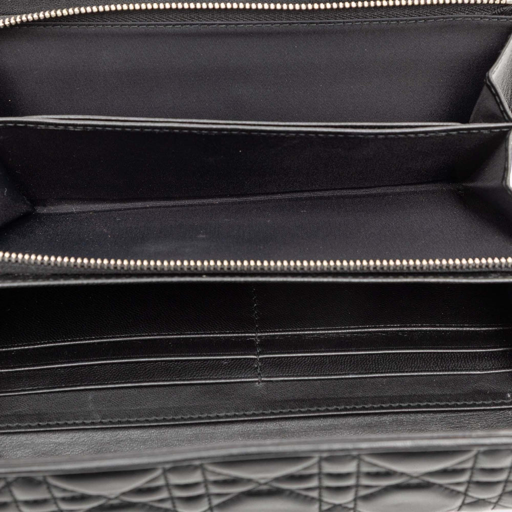 Dior Lambskin Cannage Lady Dior Wallet On Chain