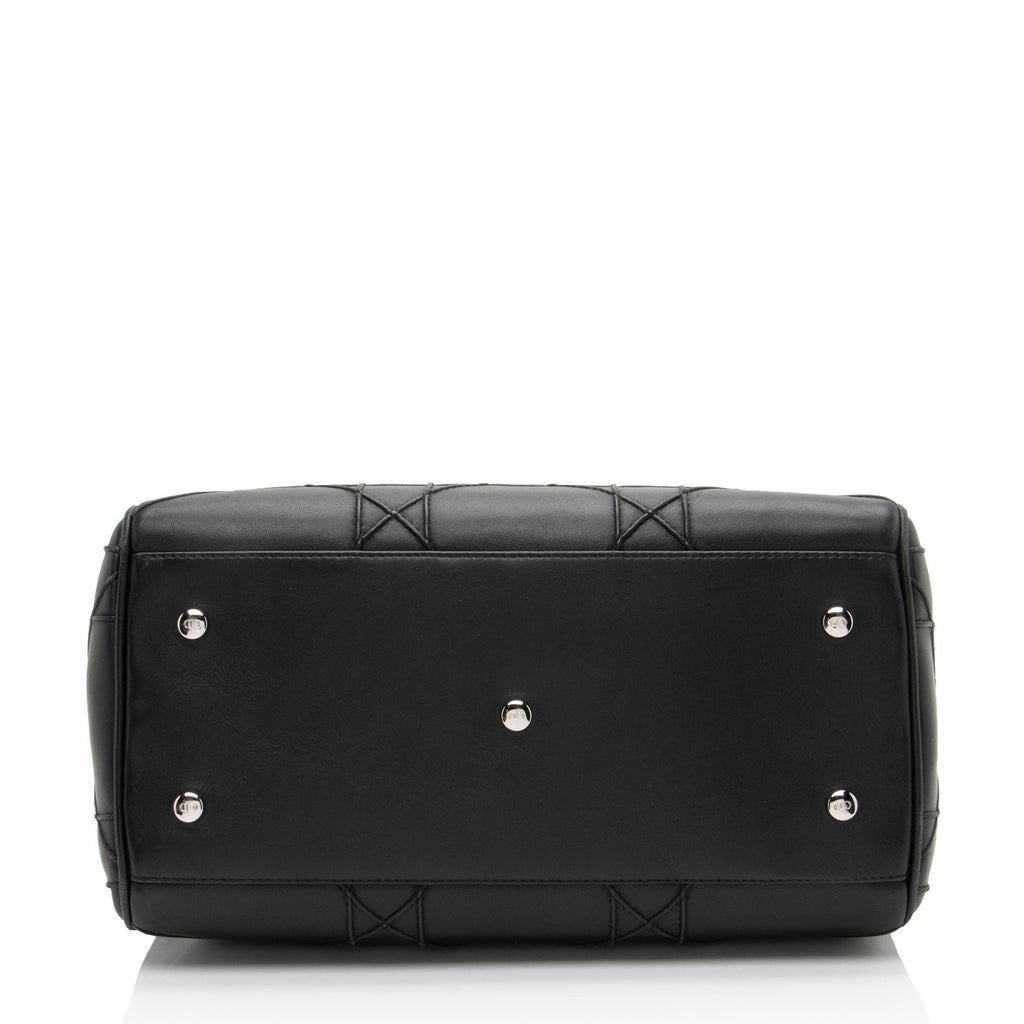 Dior Lambskin Leather Cannage Granville Polochon Satchel