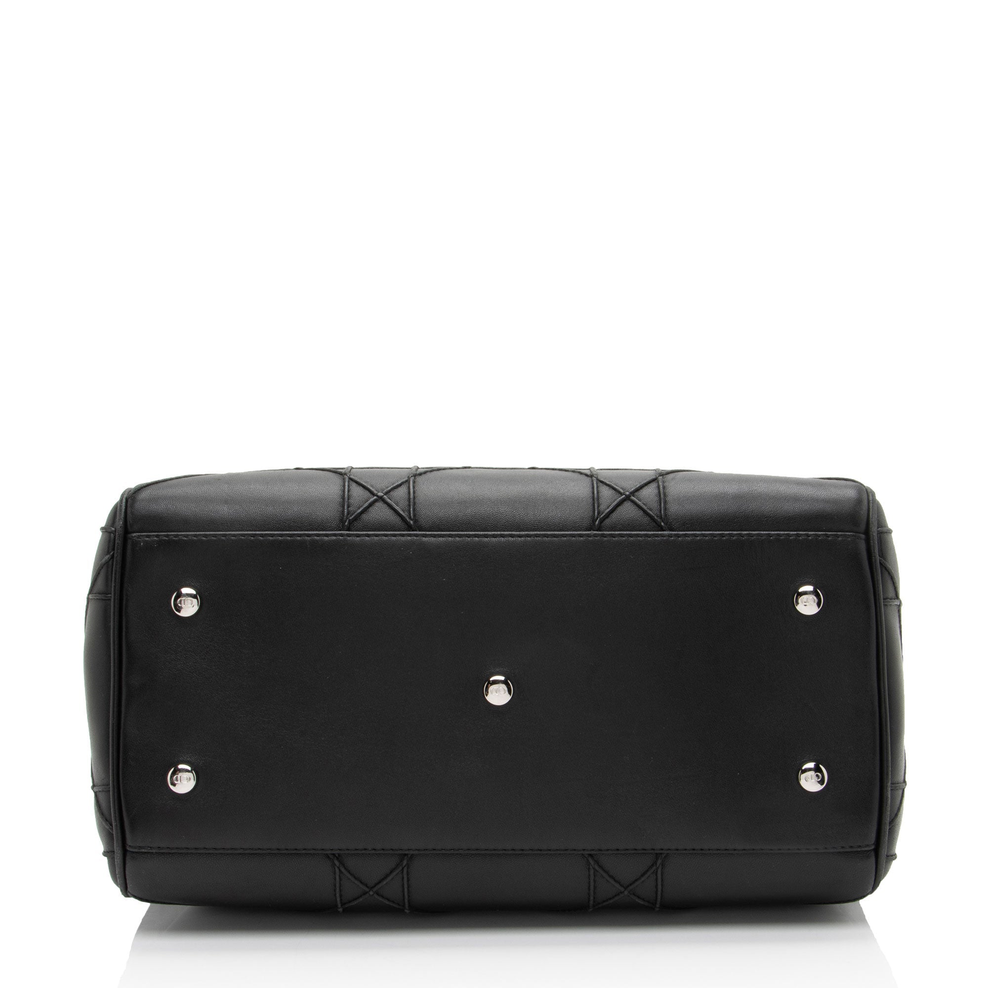 Dior Lambskin Leather Cannage Granville Polochon Satchel