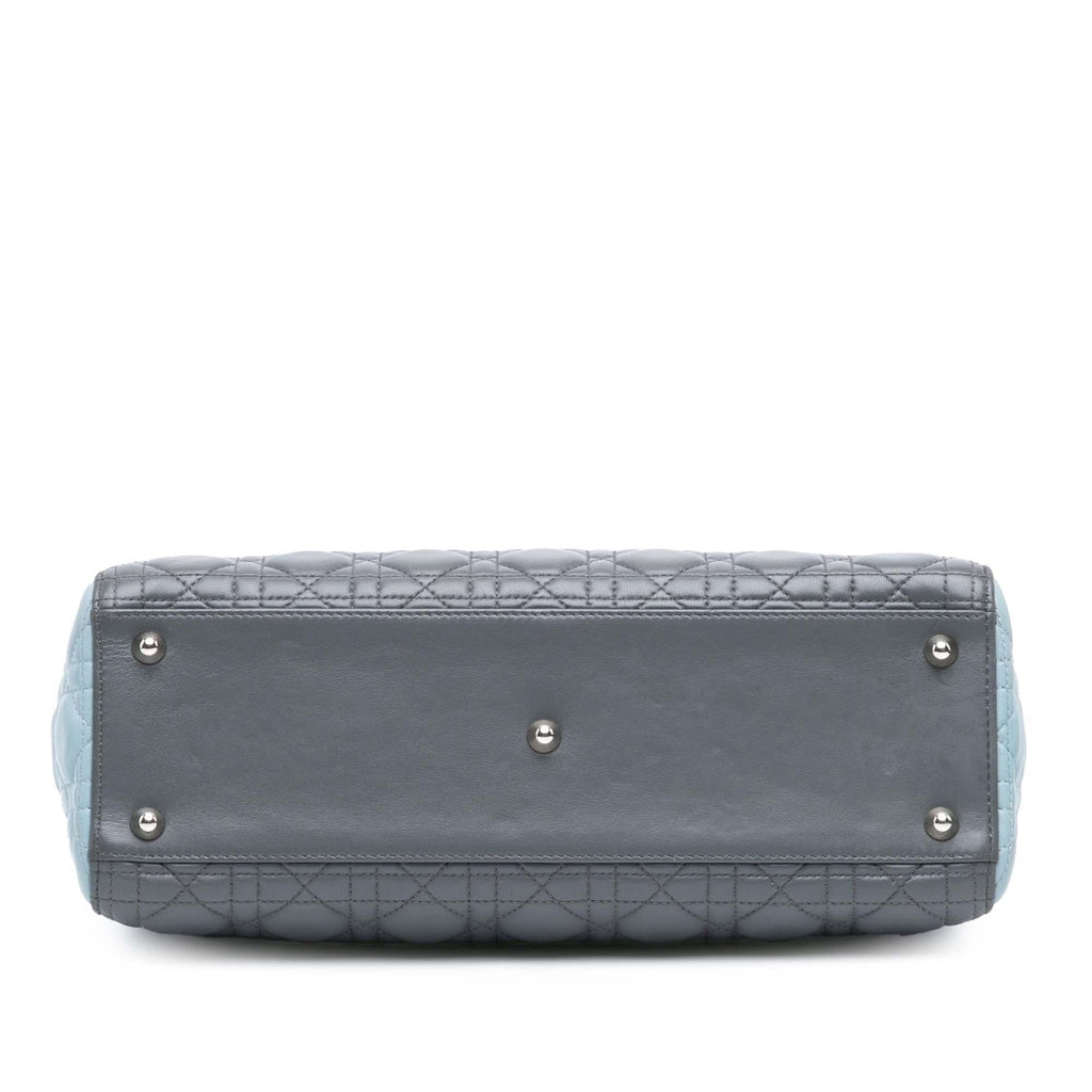 Dior Large Bicolor Lambskin Cannage Lady Dior