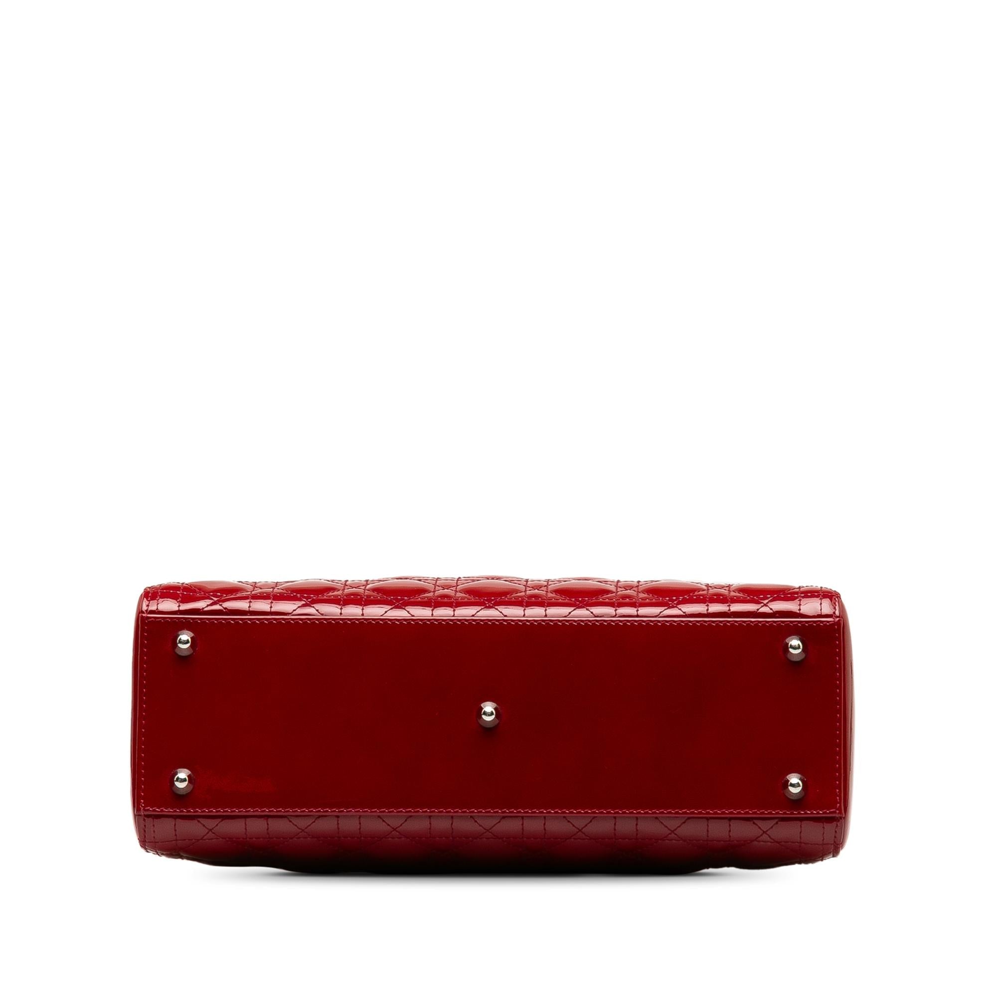 Dior Large Cannage Patent Lady Dior (SHG-ZMJz7k)
