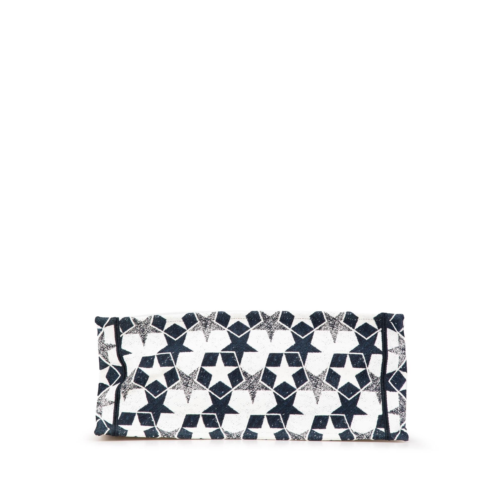 Dior Large Canvas Embroidered Lucky Star Book Tote