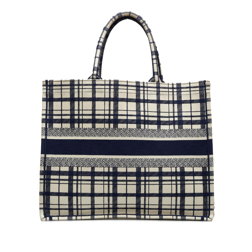 Dior Large Check n Dior Book Tote