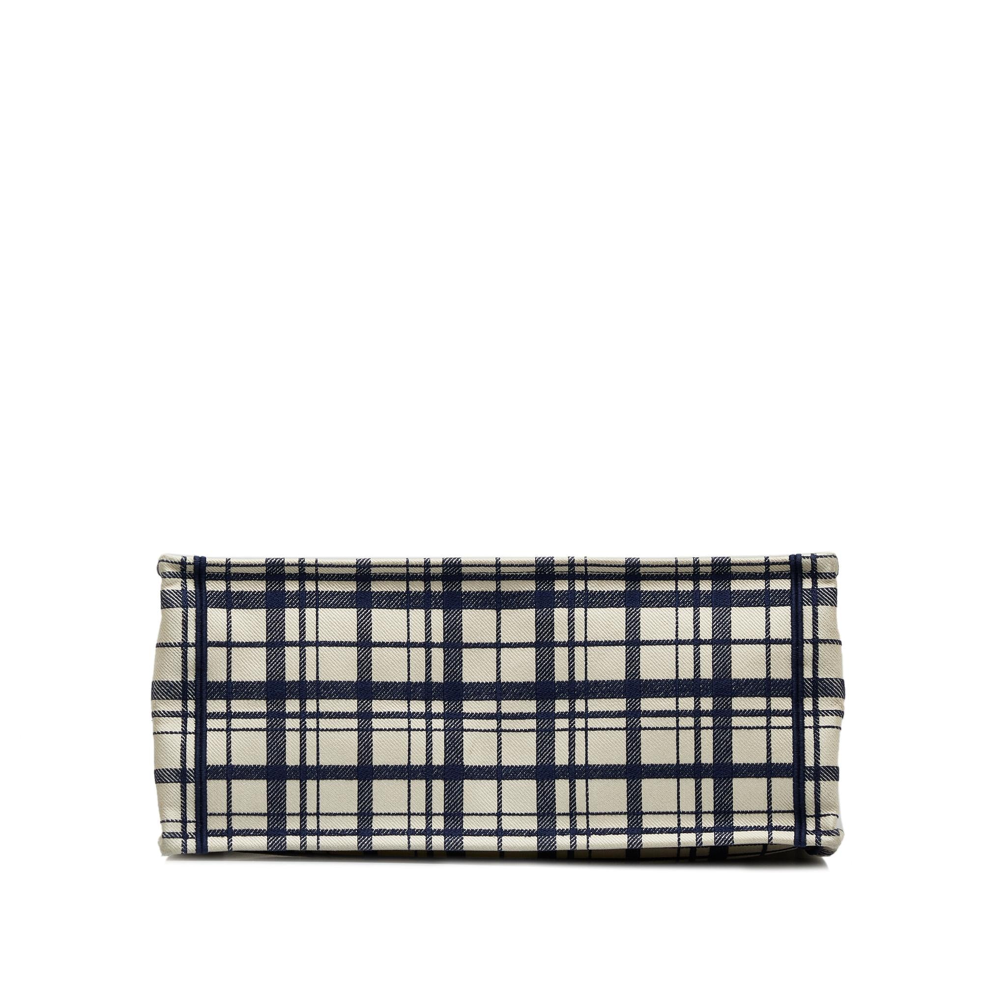 Dior Large Check n Dior Book Tote