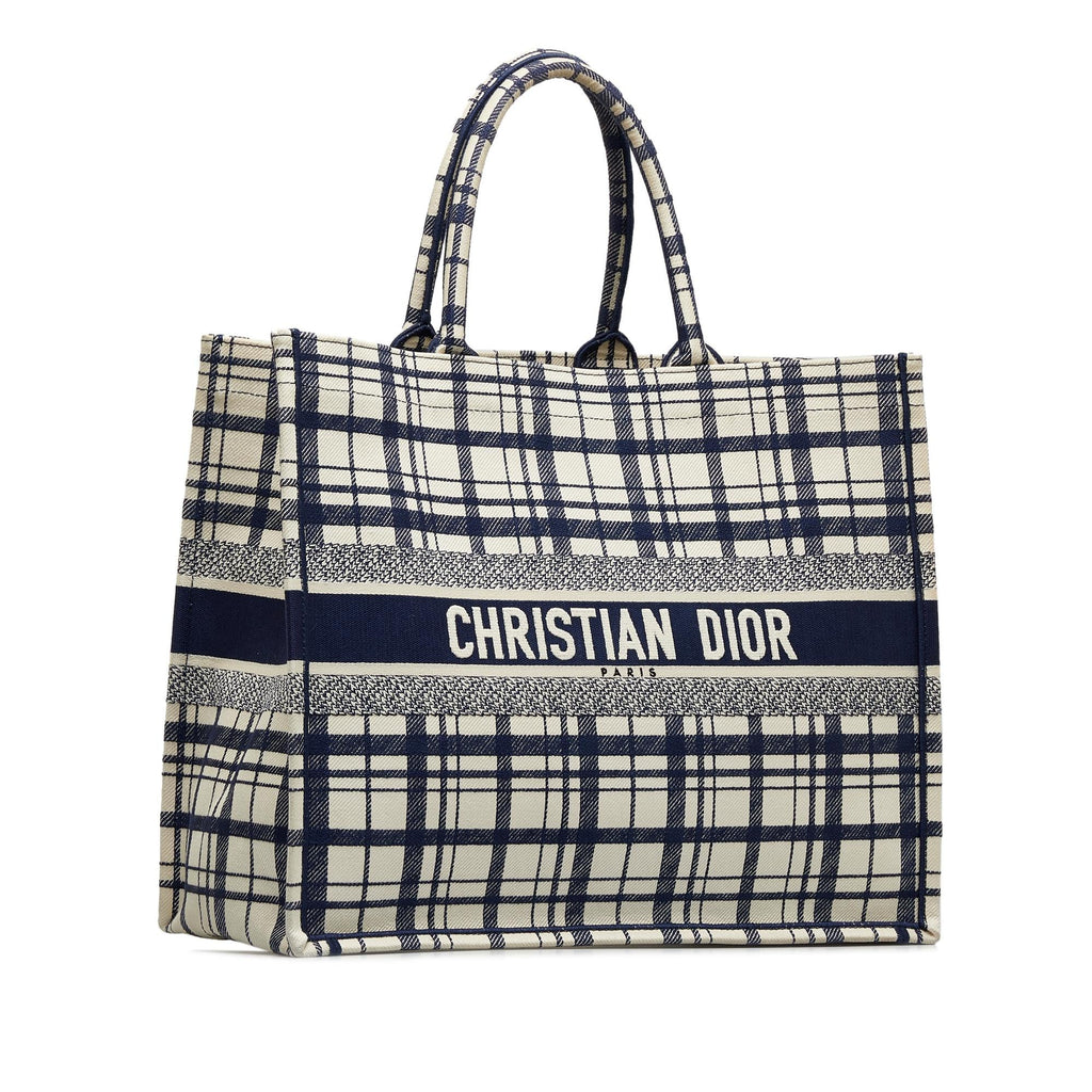 Dior Large Check n Dior Book Tote