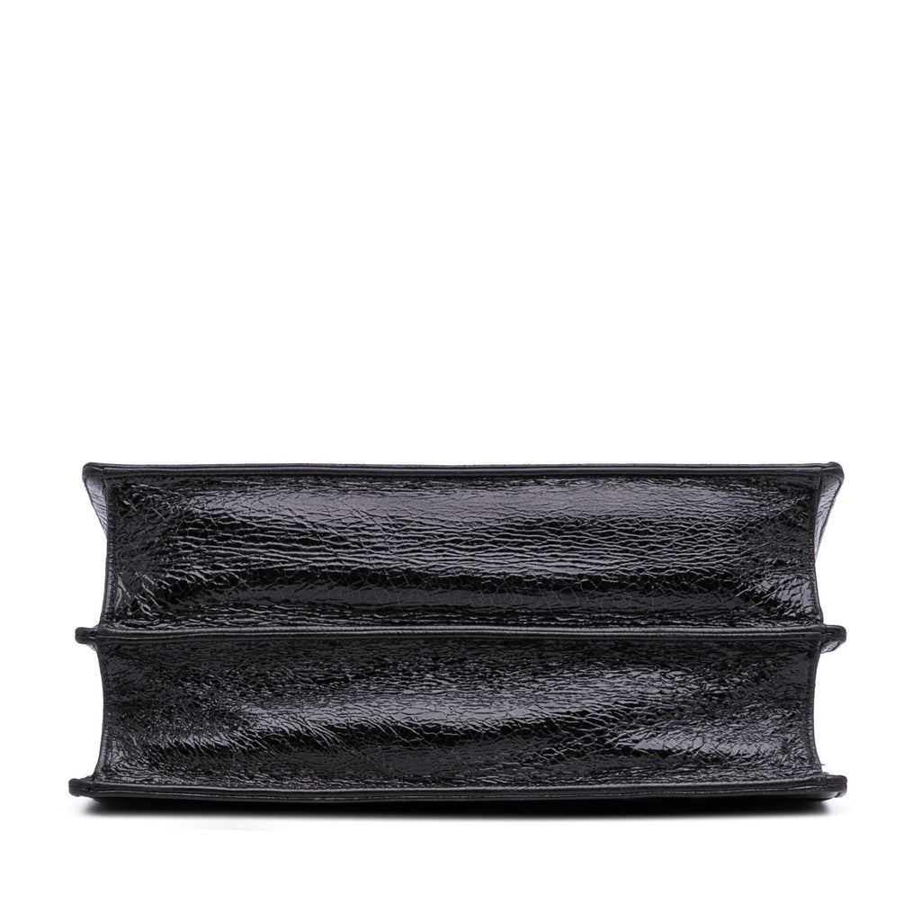 Dior Large Crackled Deerskin Diorama Satchel