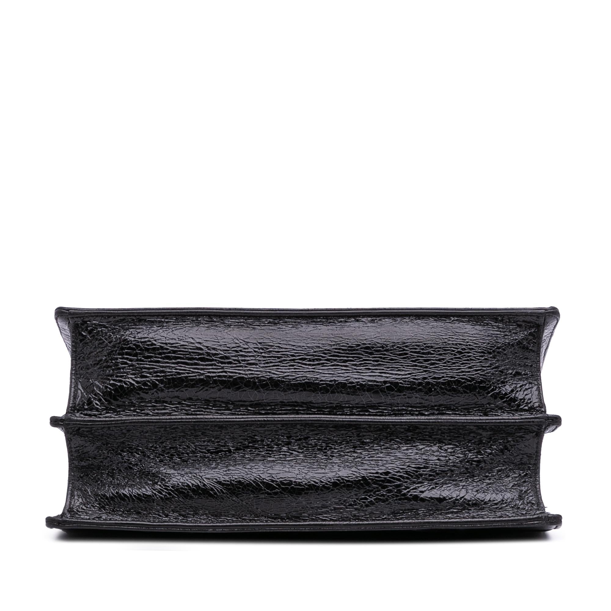 Dior Large Crackled Deerskin Diorama Satchel