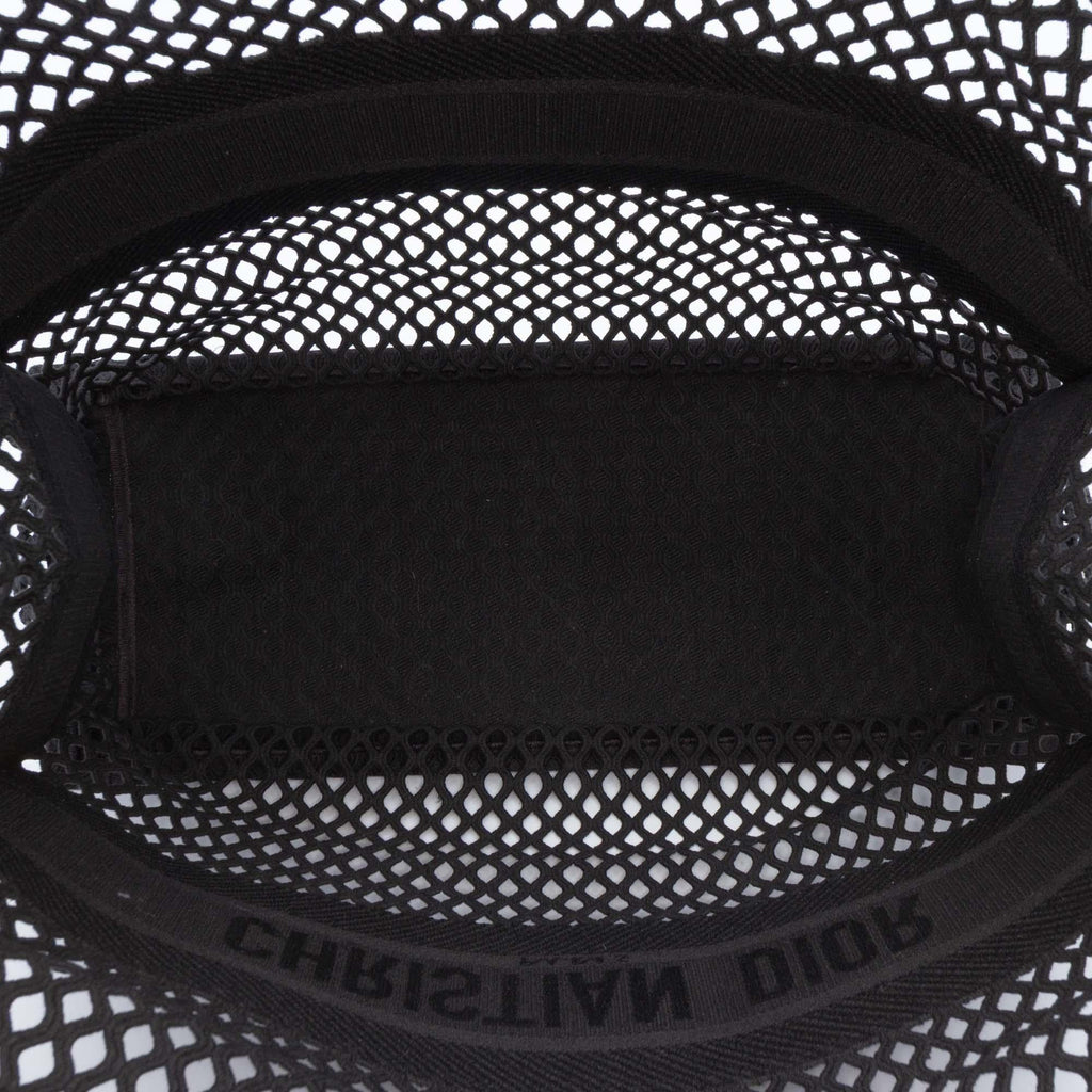 Dior Large Embroidered Mesh Book Tote